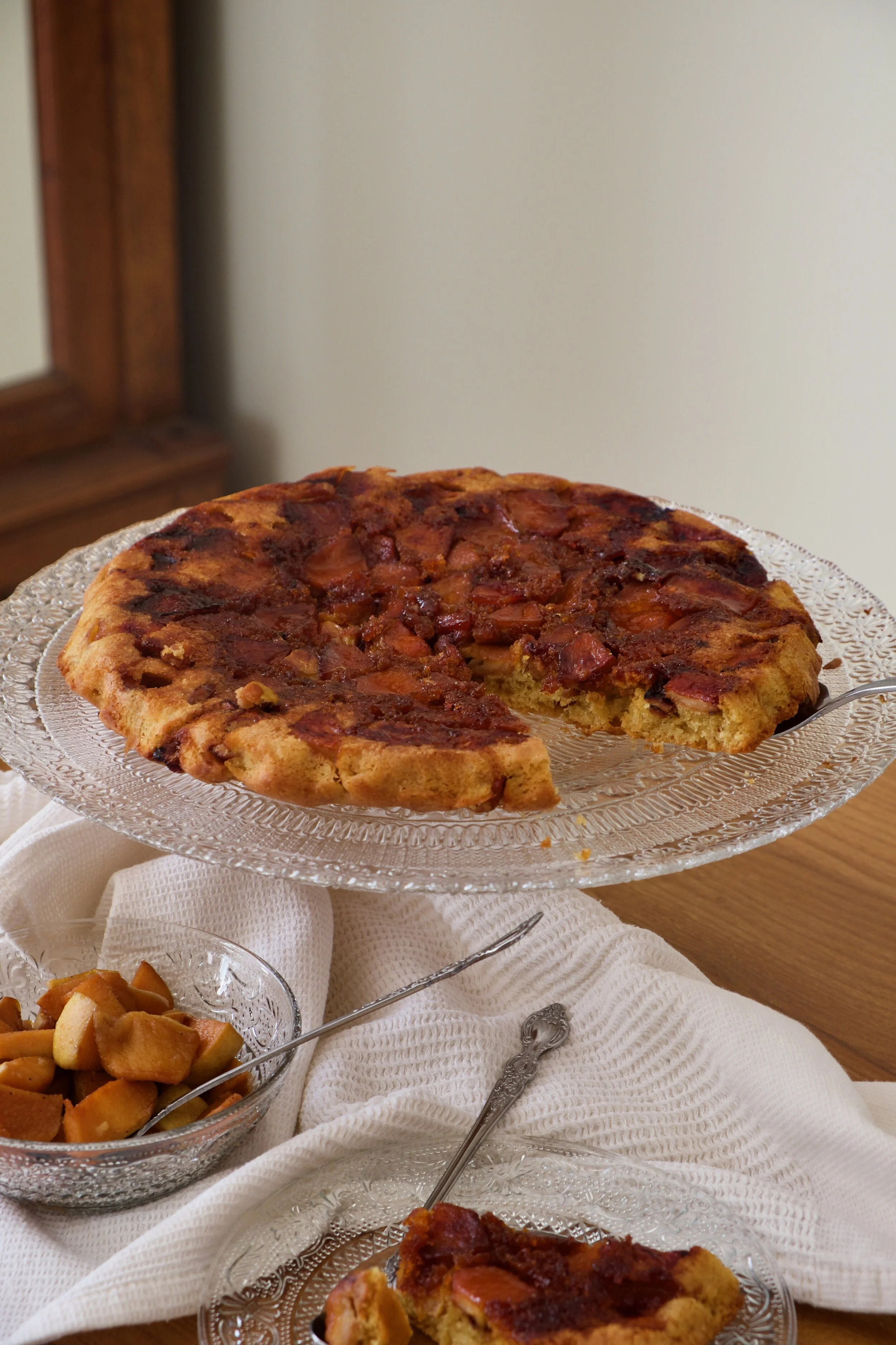 Gâteau renversé aux coings caramélisés
