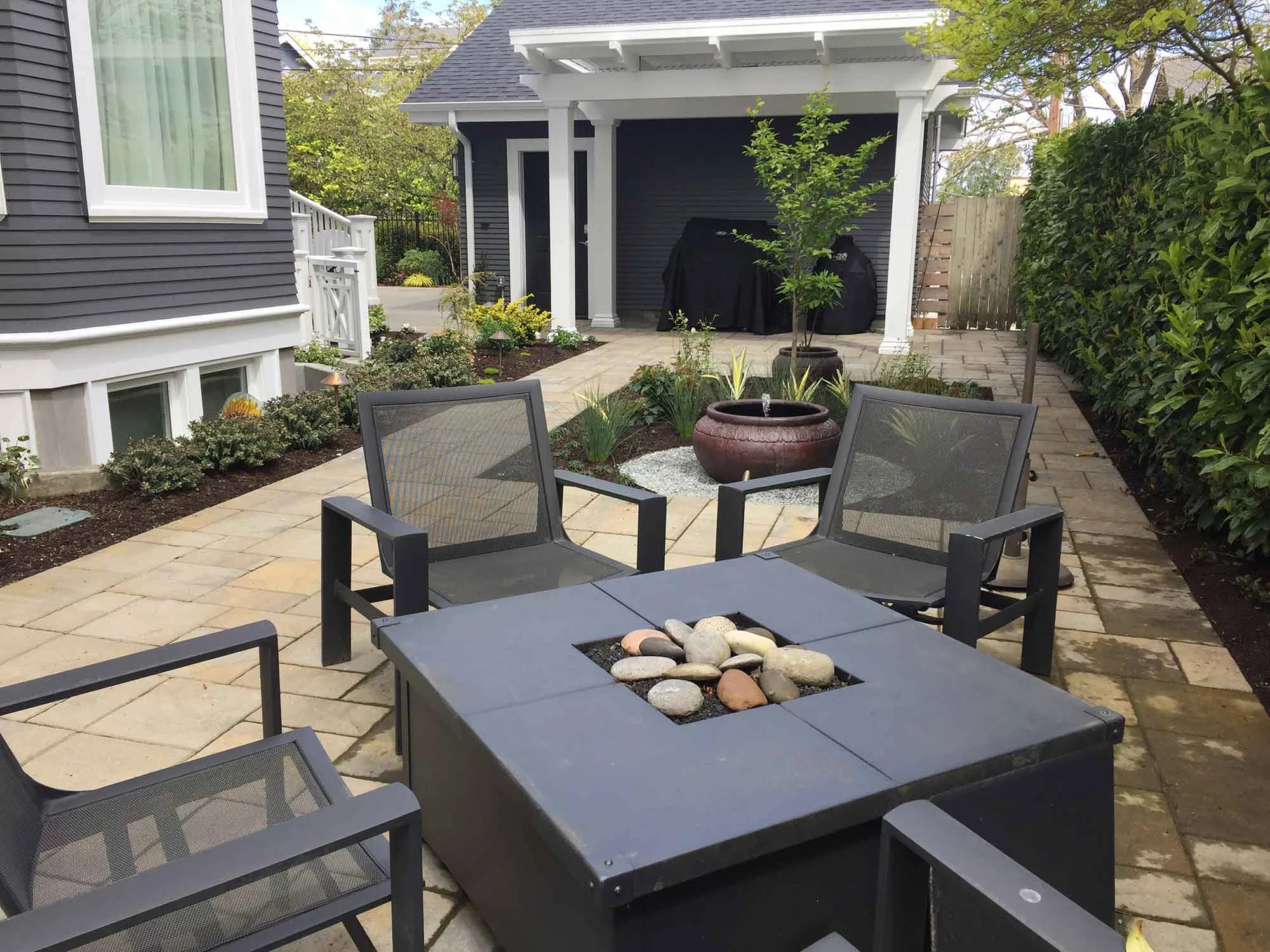 BACK YARD PATIO AND FIREPIT