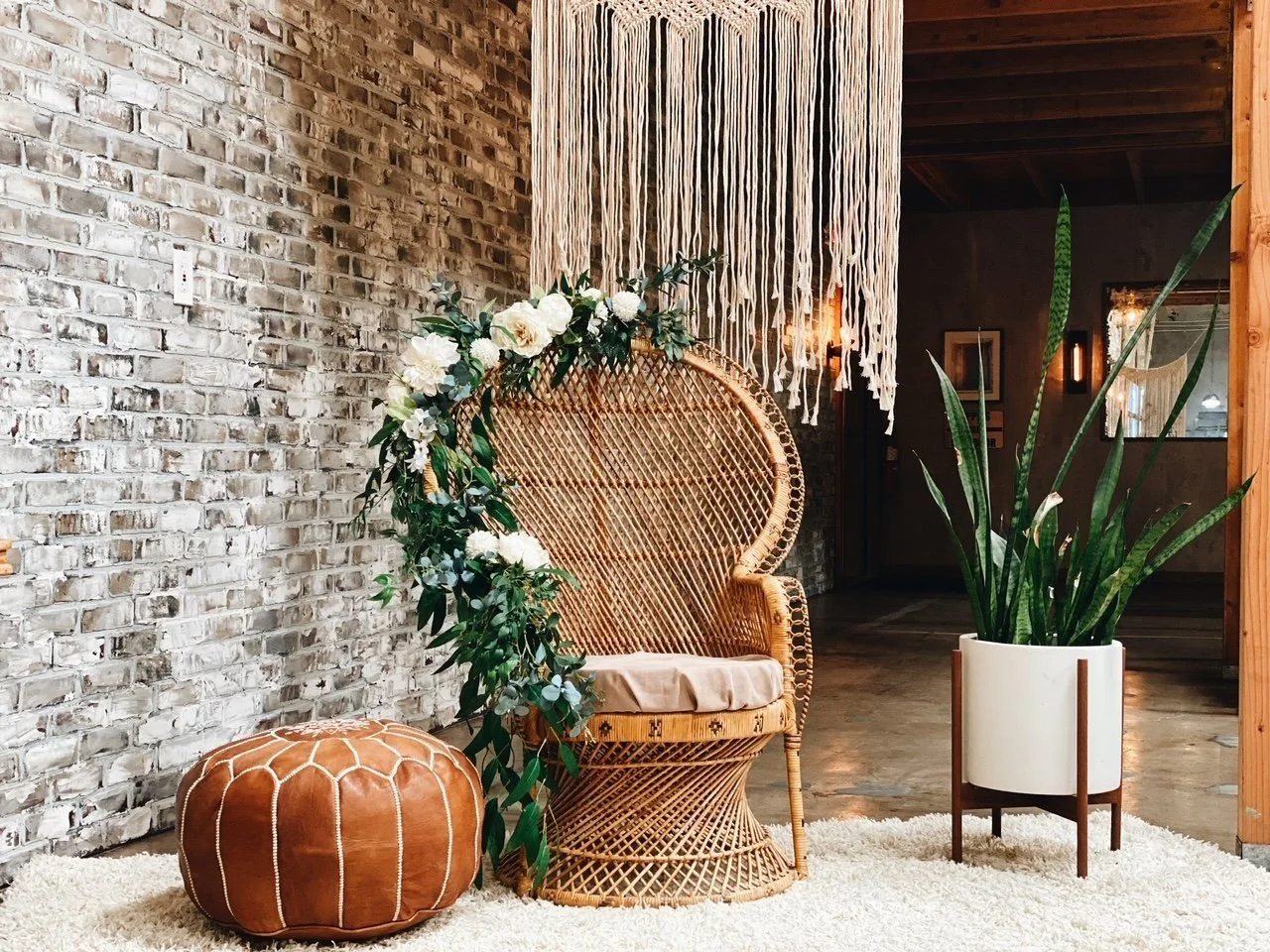 Baby Shower Wicker Chair Decor Rattan Peacock Chair — The Old Door