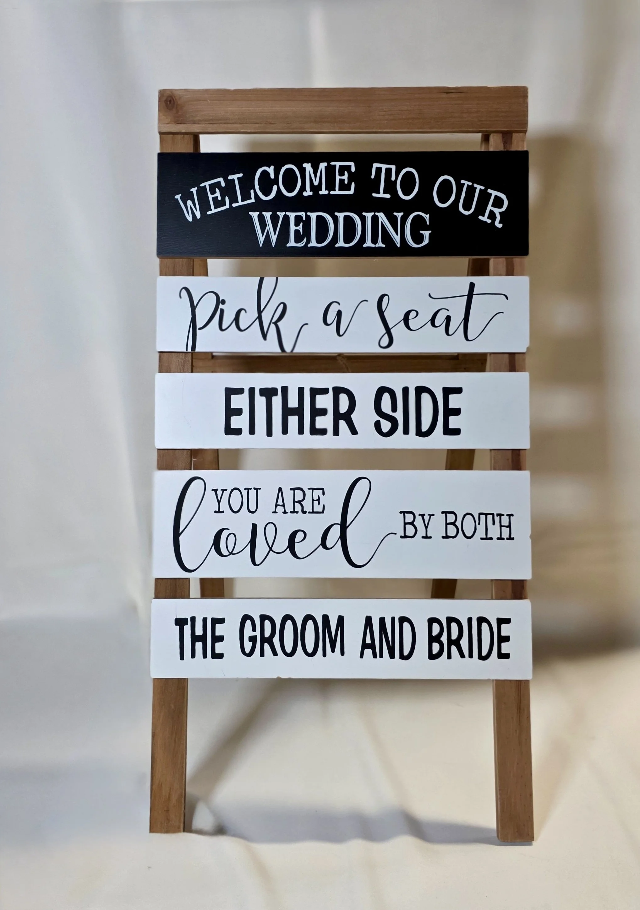 Wedding Ceremony Welcome Sign – “Pick a Seat” Easel Style