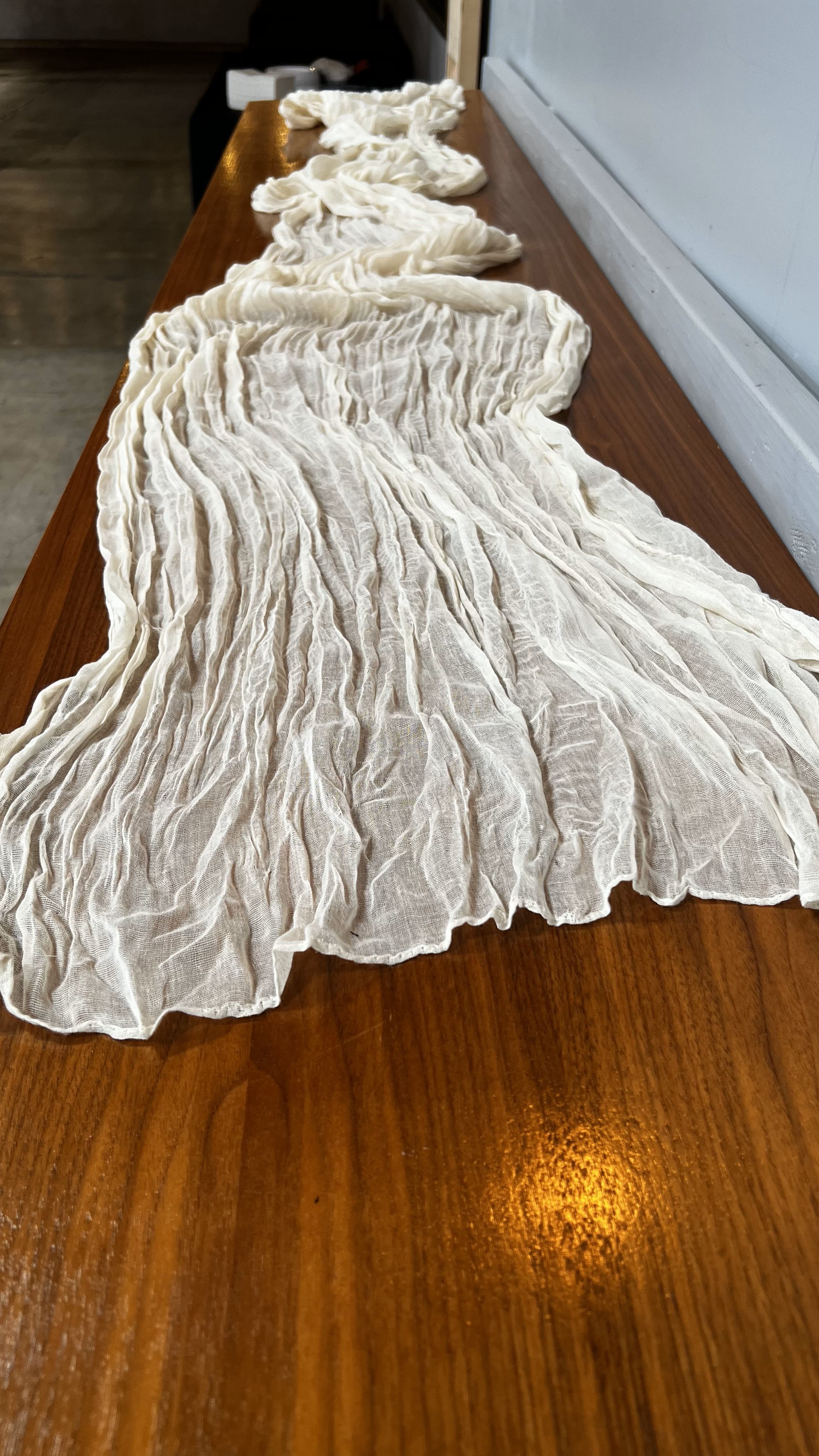 Ivory Gauze Runner