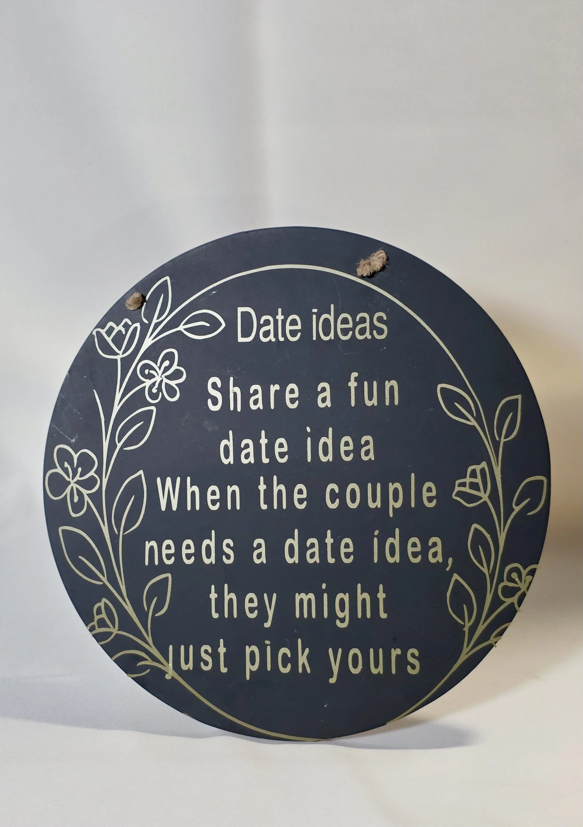 Date Ideas Sign