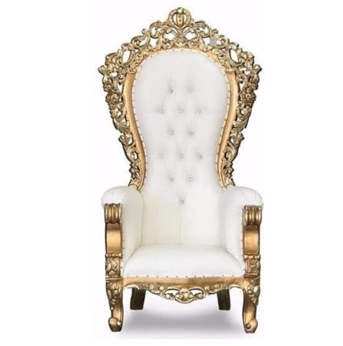 Gold-Ivory Quinceañera  Throne