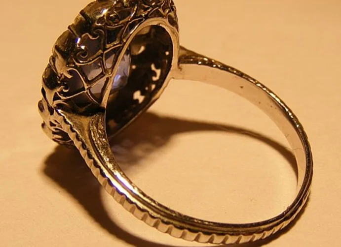 vintage diamond ring inside