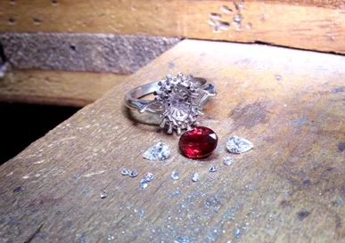 Journey Of A Ruby And Diamond Cluster Ring