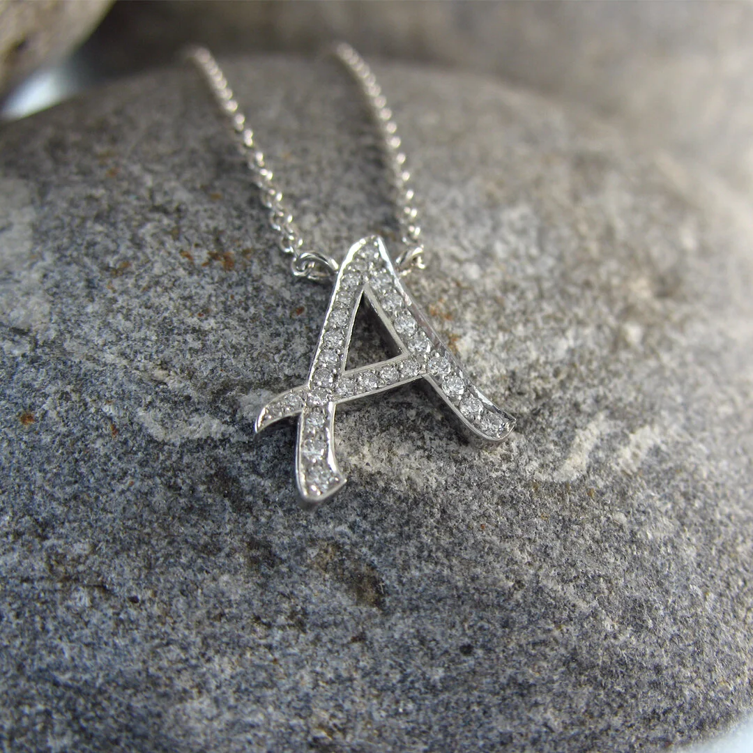 Personalised Jewellery: Our&nbsp;Diamond Letter Pendants