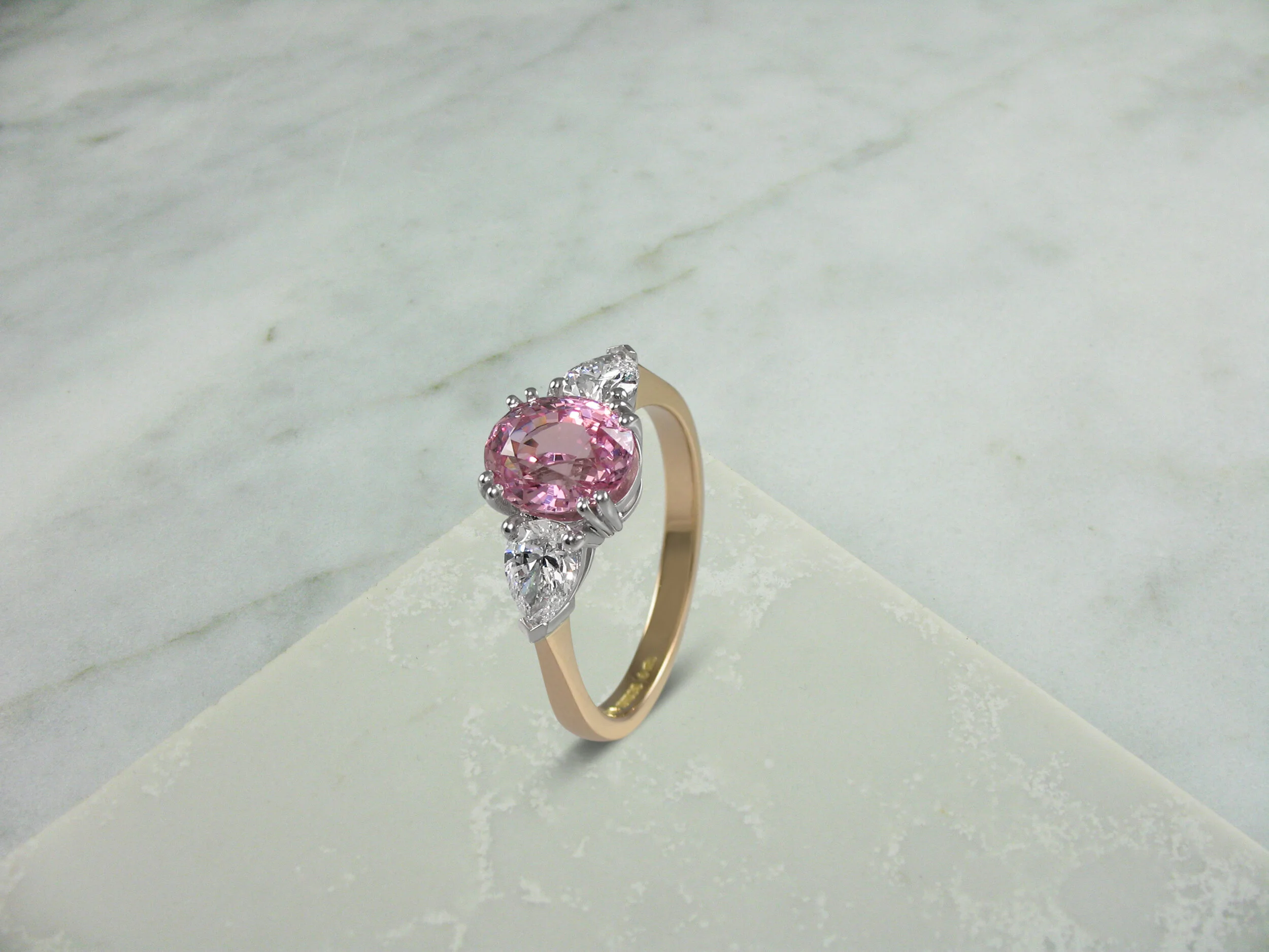 Are You Looking For A Peach Sapphire Engagement Ring?