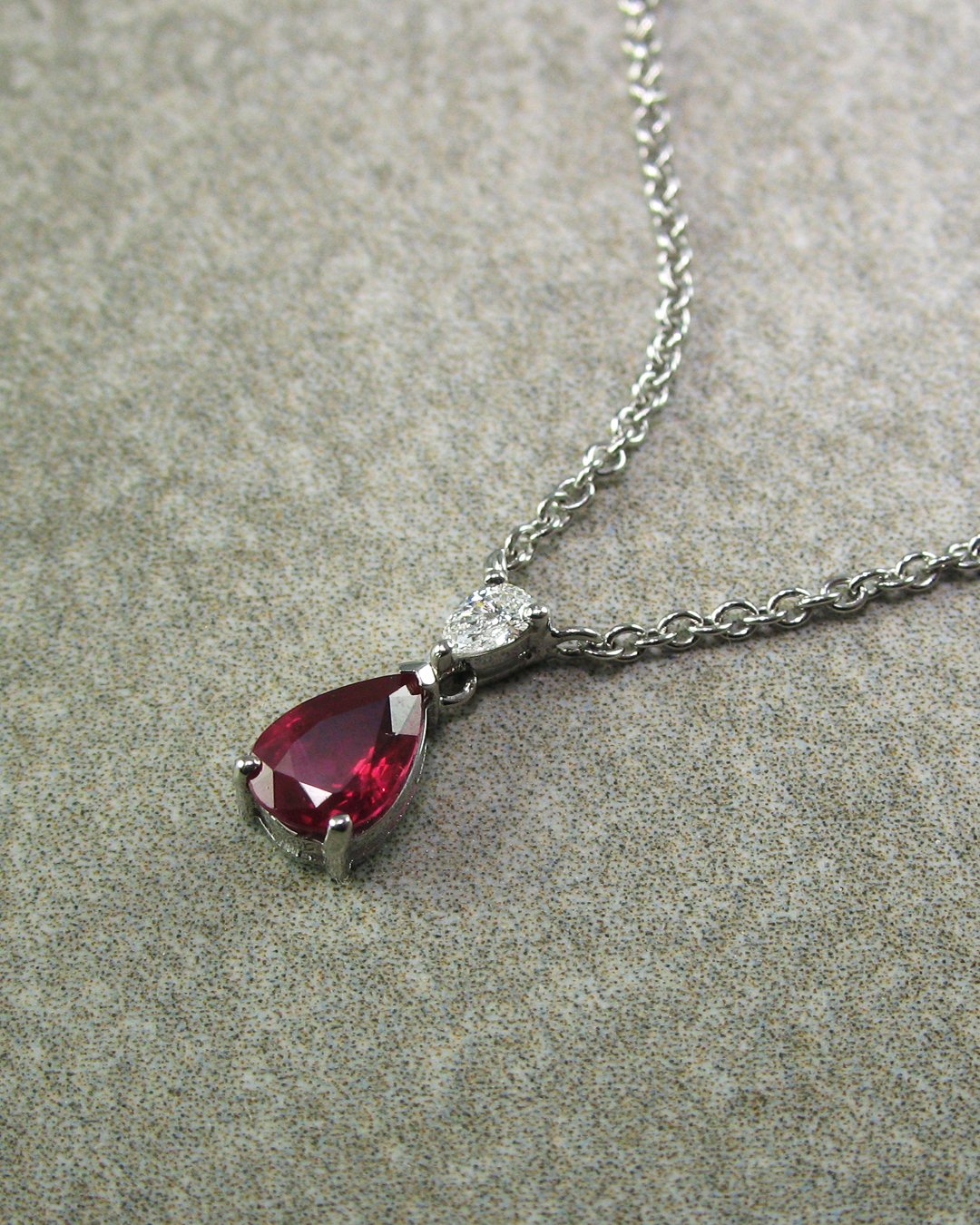 A bespoke ruby pendant