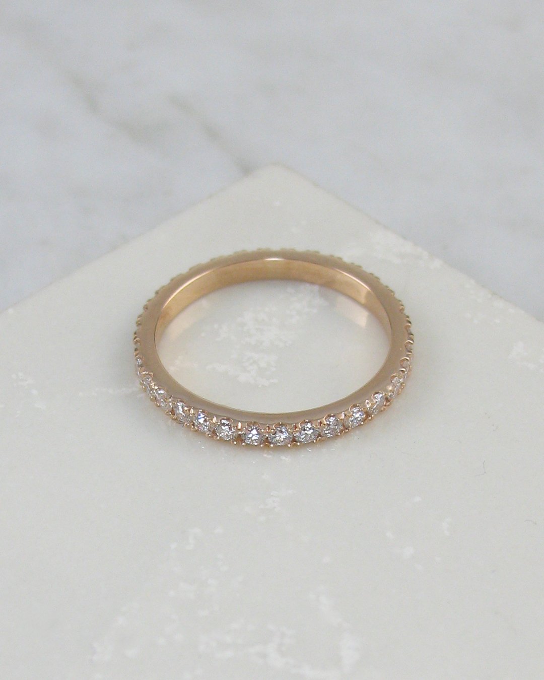 A bespoke diamond eternity ring