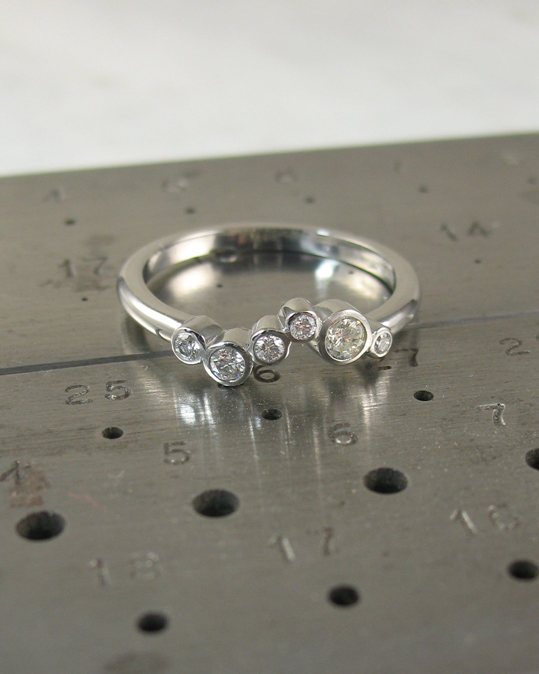 A dazzling diamond scatter ring