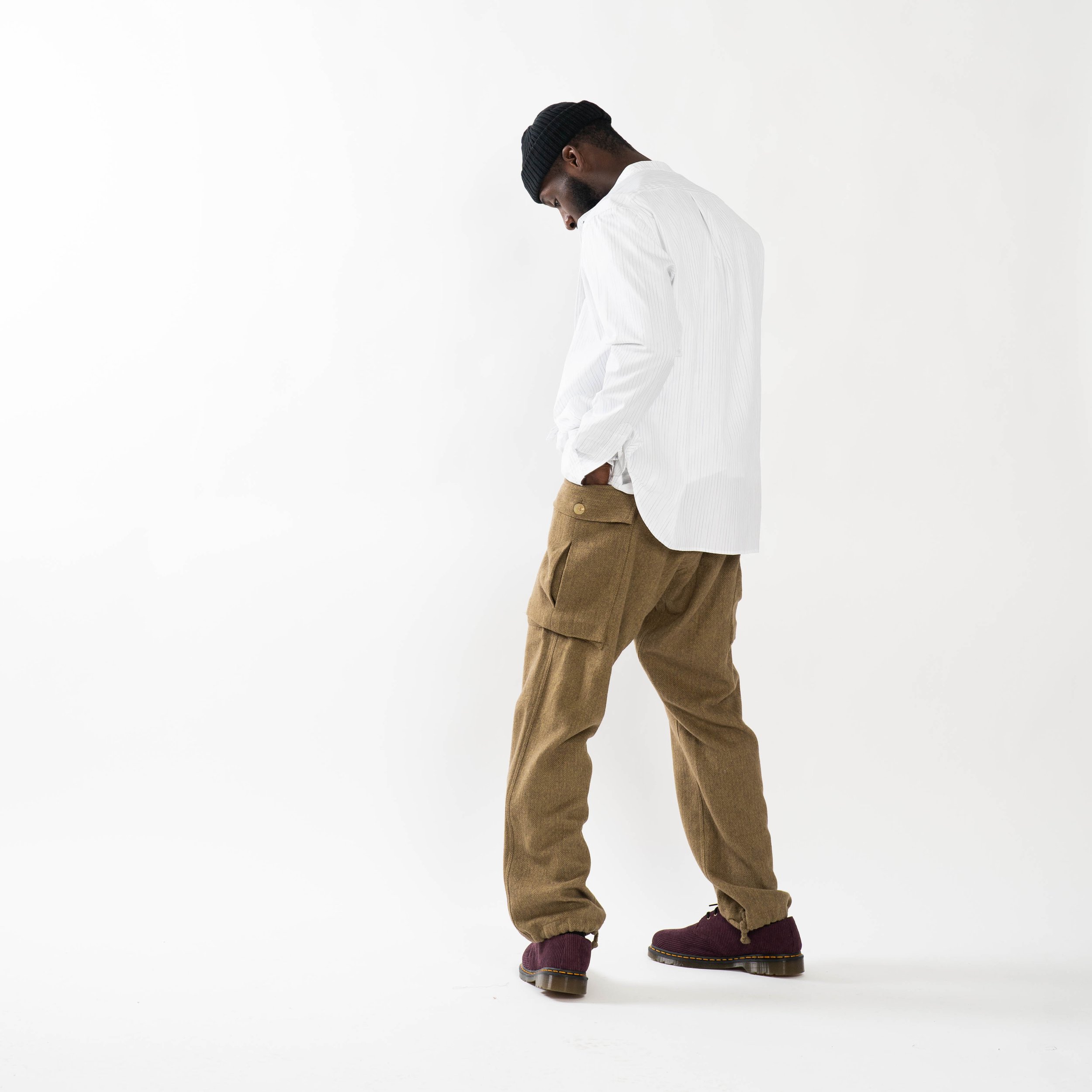 Javelin Nyc Fw22 collection Miles olive cashmere cargo jogger pants. —  Javelin Nyc