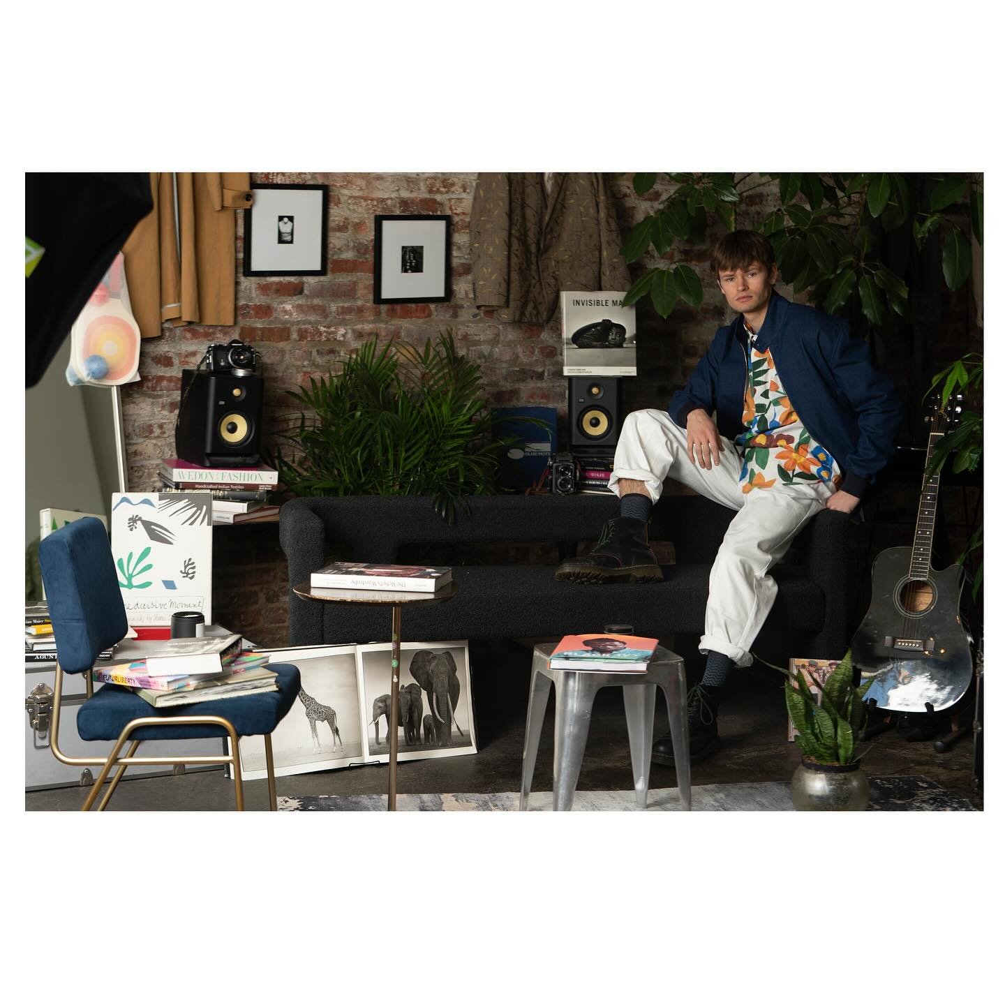 Spring / Summer 
&bull;Scott denim jacket
&bull;Max painted floral shirt 
&bull;Baxter denim and white pants 
Avail @ our Javelin Shop 
133 N 7th st BK
All Made with passion on 39th st