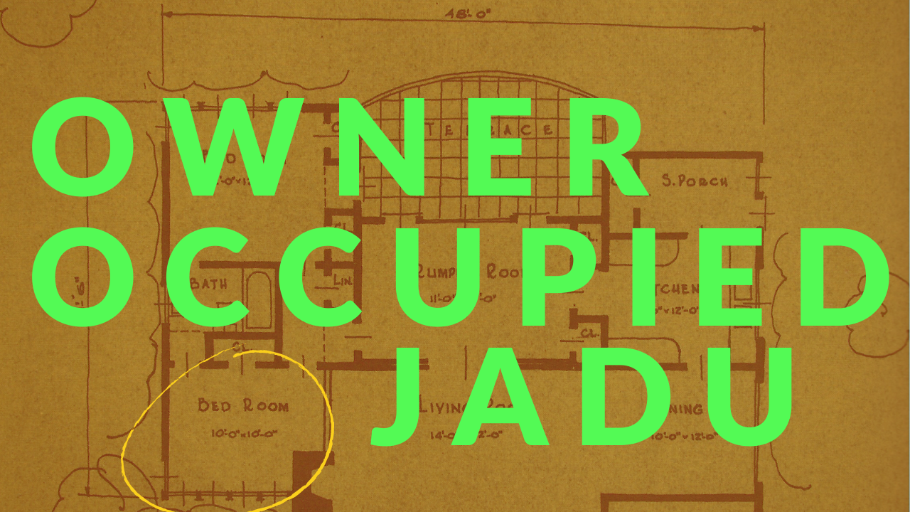 Owner Occupancy Requirements with Junior Accessory Dwelling Units (JADUs)