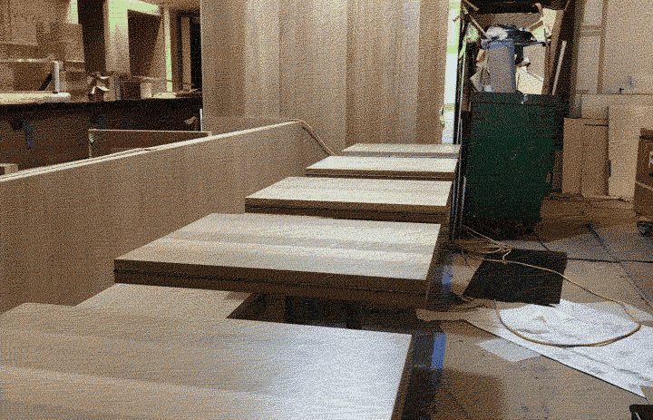 Tables installed