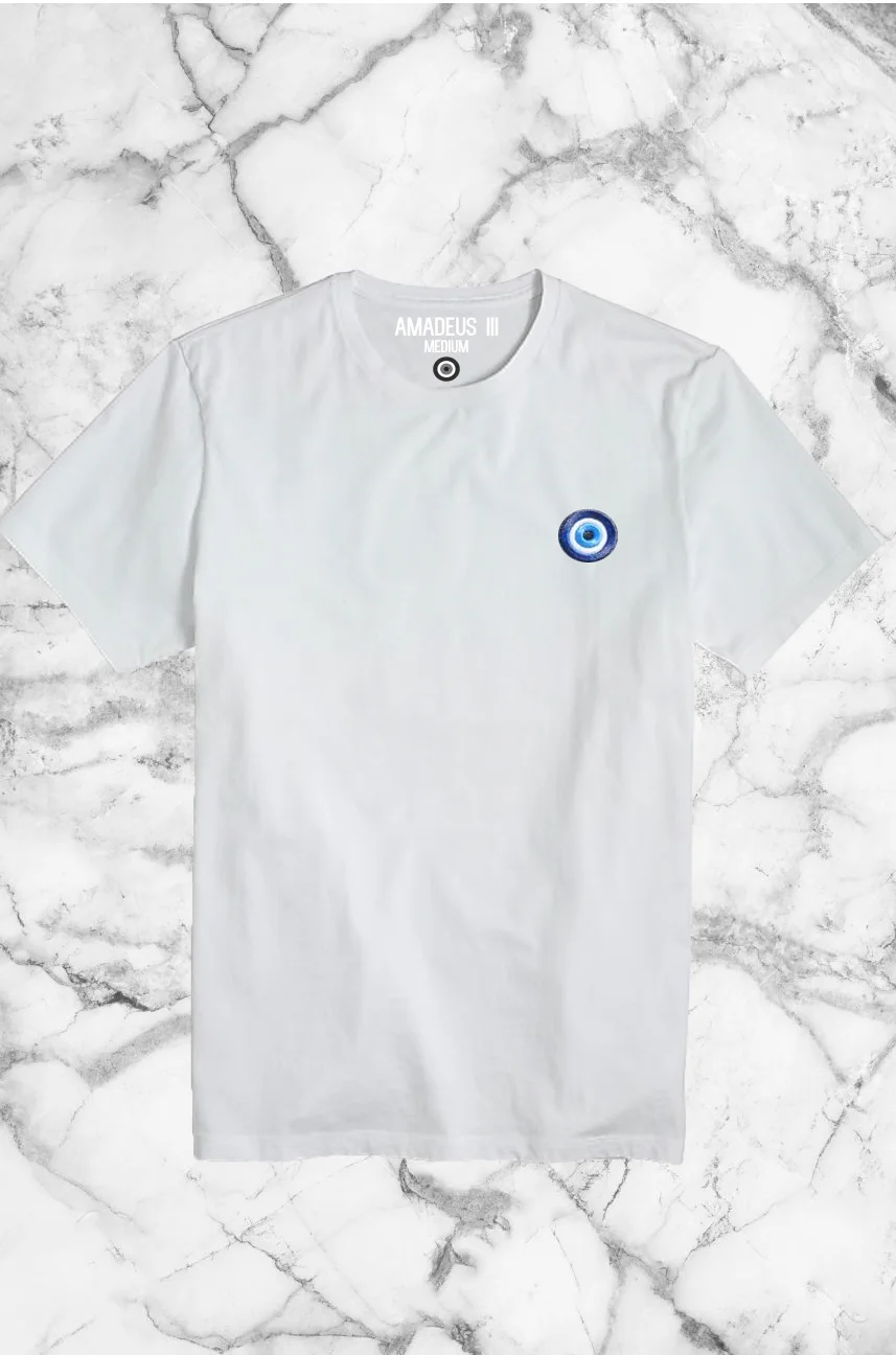"Evil Eye" T-Shirt in White 