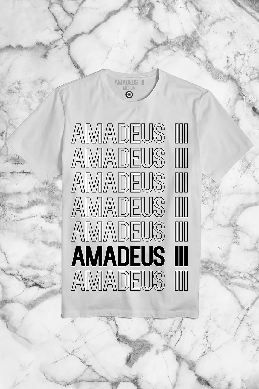 "Amadeus" graphic T-Shirt in White 