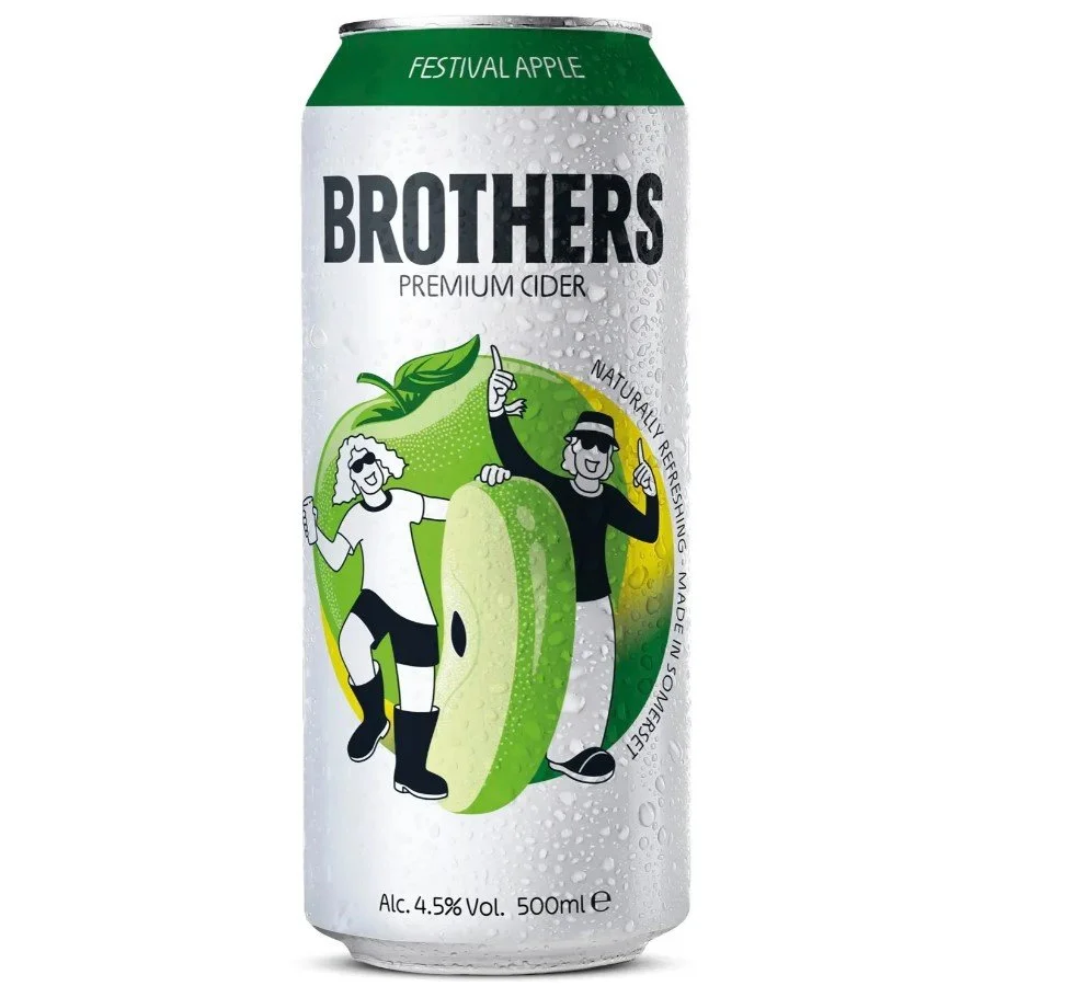 £14 - 4 x BROTHERS FESTIVAL APPLE CIDER 500ML CANS 4.5%ABV