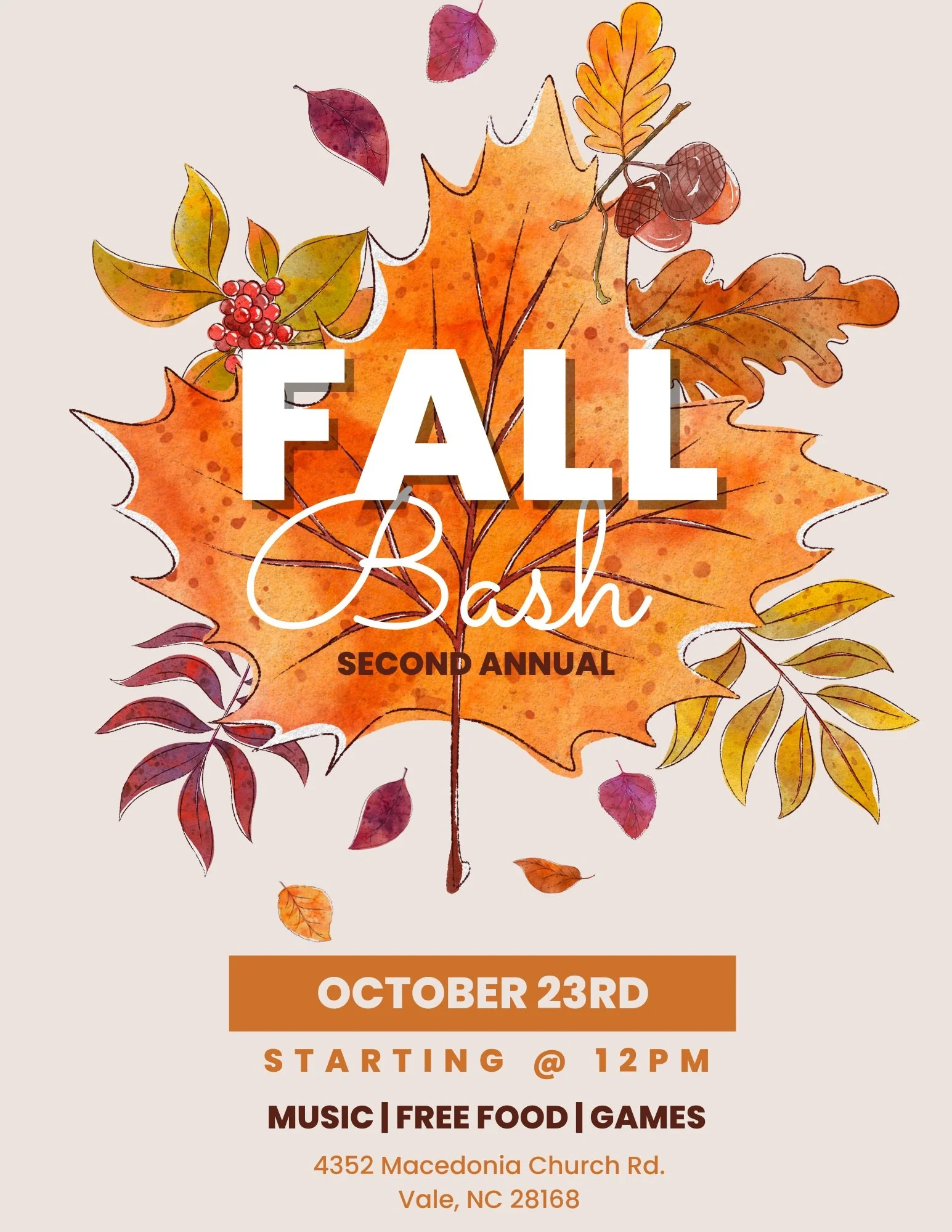 2nd Annual Fall Bash
