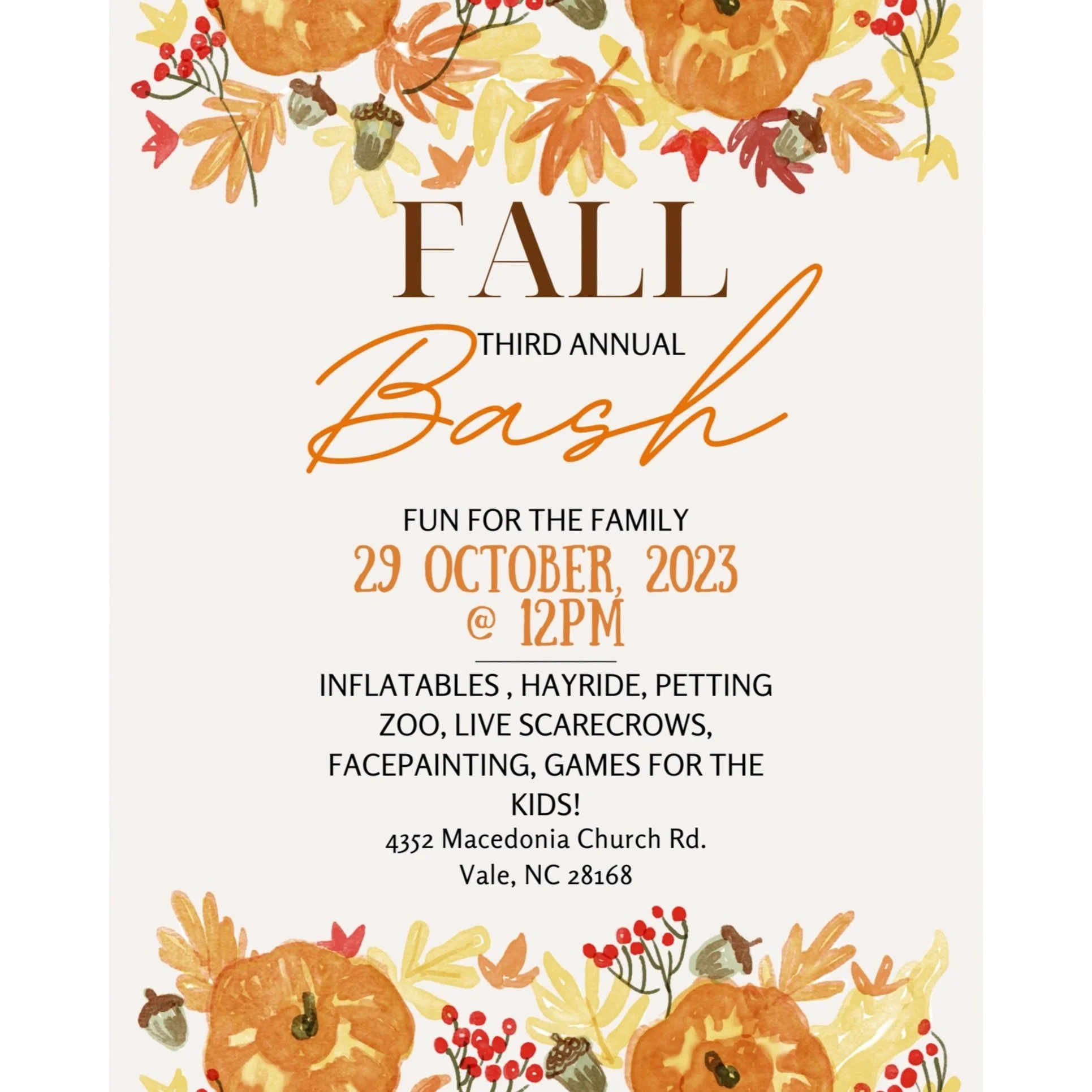 Third Annual FALL BASH