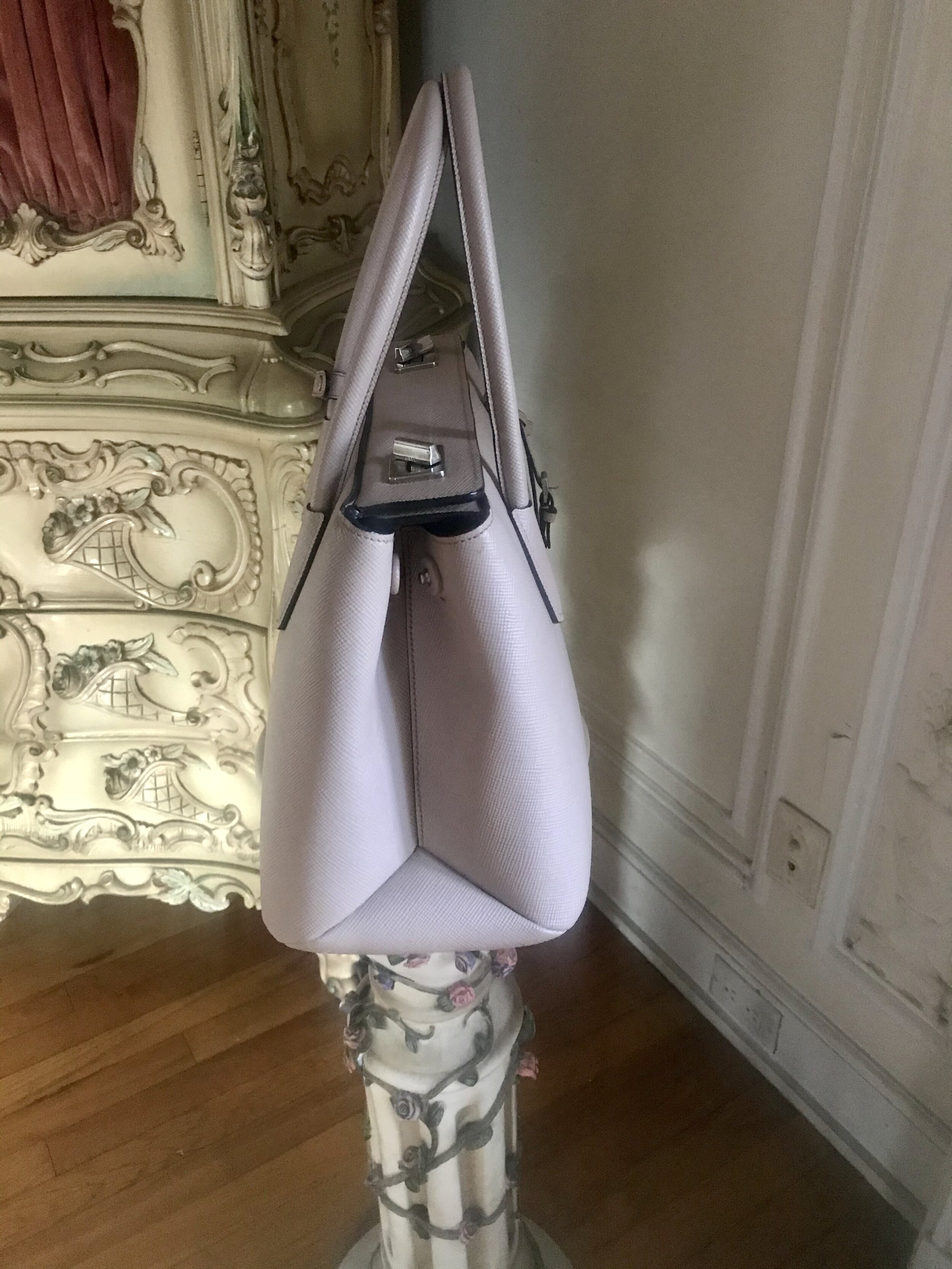 large saffiano cuir double tote
