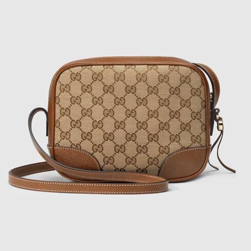Gucci Small Messenger Crossbody Bag Monogram - THE PURSE AFFAIR