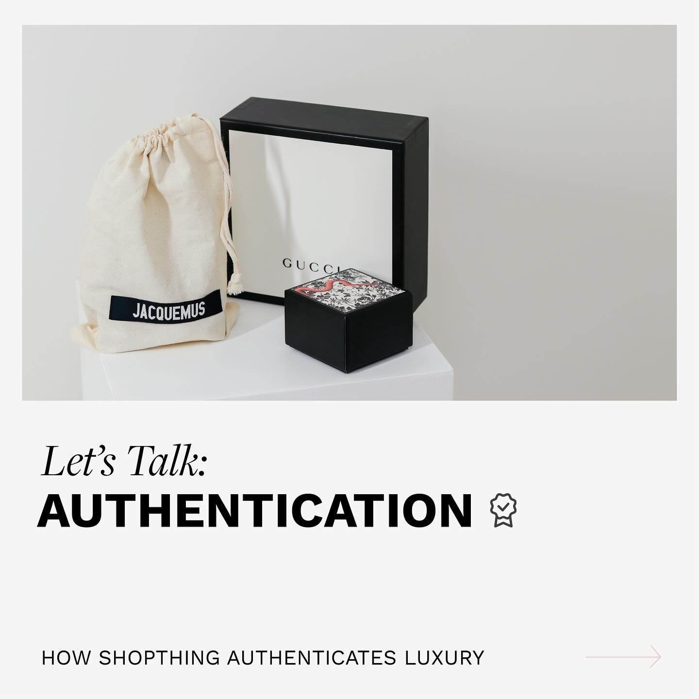 At ShopThing, we guarantee 100% authentic luxury goods or your money back ⭐️

Here's a closer look at how we ensure that all luxury goods on our App are authentic ☑️

Happy shopping! We hope you find your next thing 💖