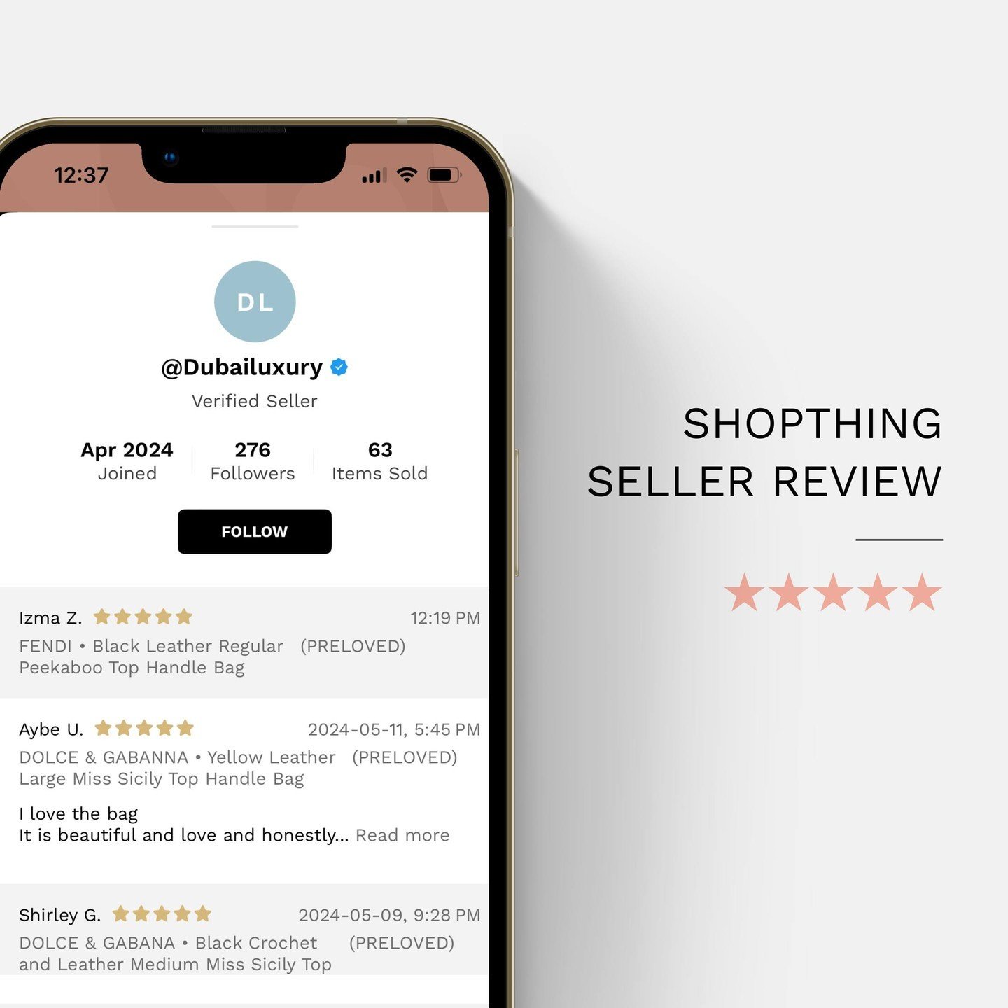 Thank you for shopping with ShopThing 💖 Download the ShopThing App to find your next thing 📲⁠
⁠
⁠
#designerdeals #luxuryfinds #luxurymarketplace