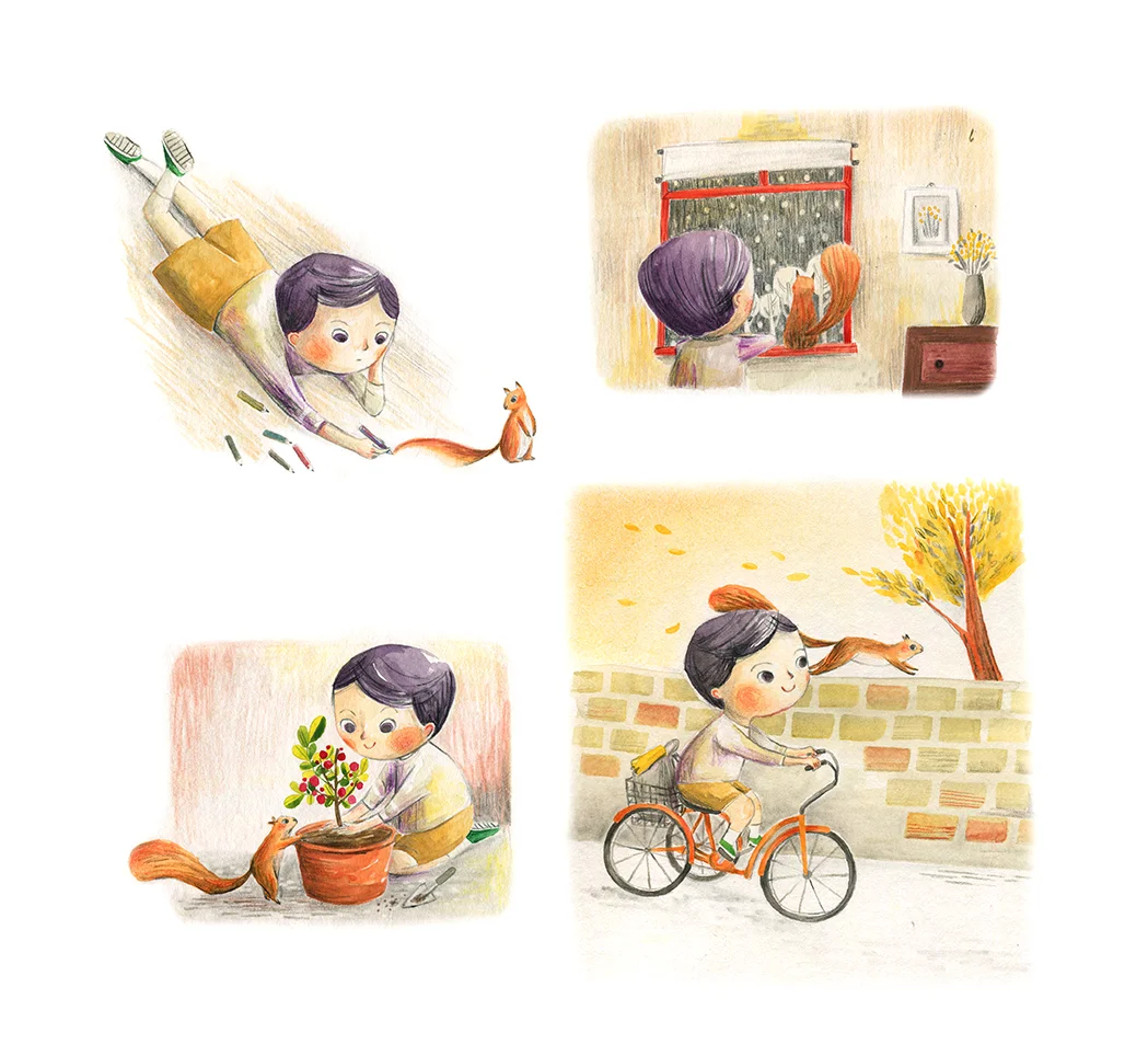 the boy and the squirrel