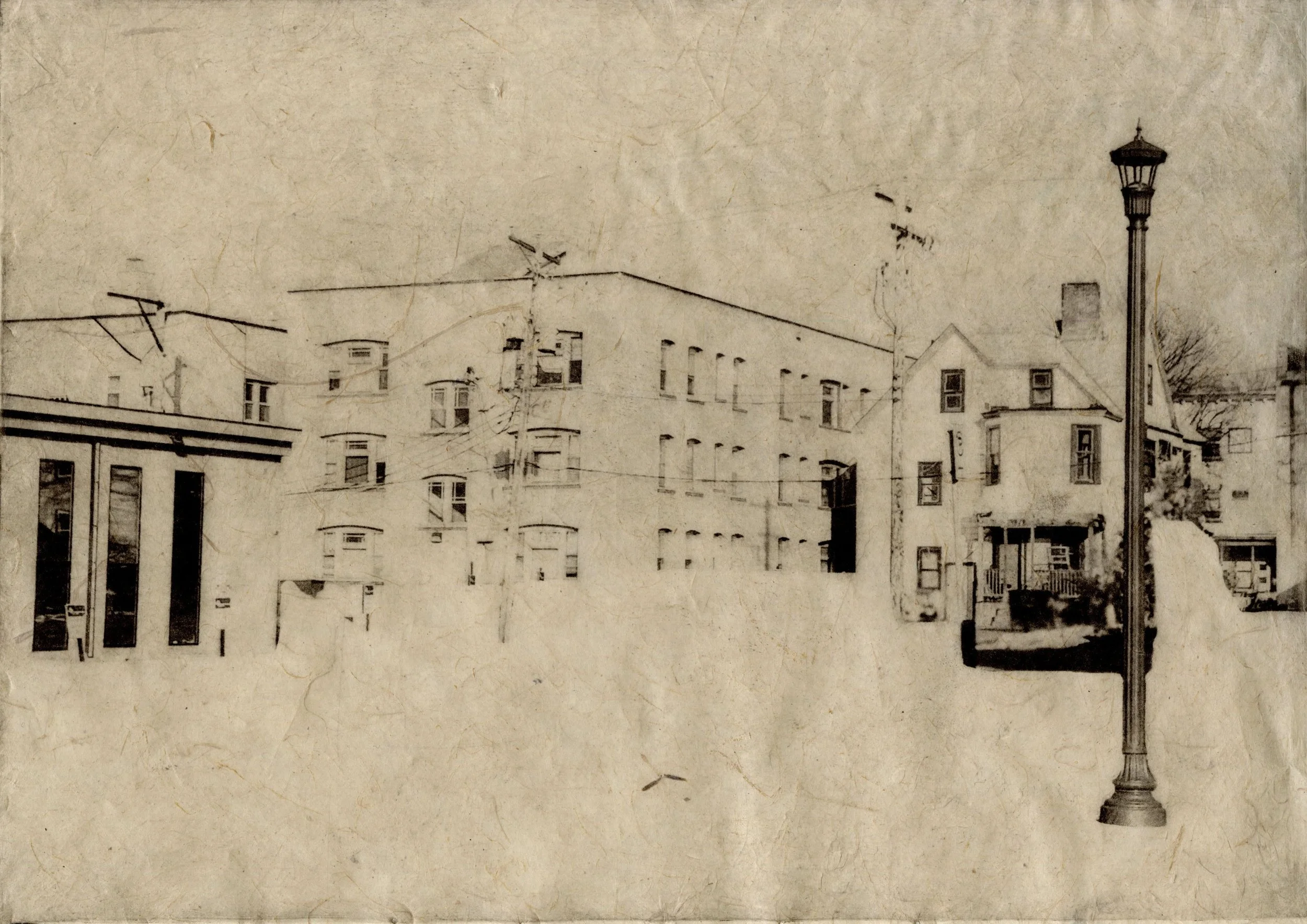 Nicollet Spring '24, 2024. Polymer photogravure, 8.25" x 11.5".