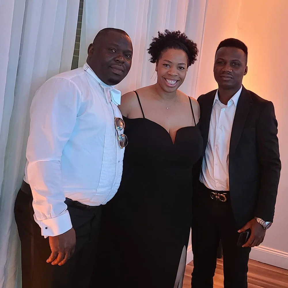 With the #naija #crew 😆. It's #somebodys #birthdaytoday . That's #right . I am #crashing .