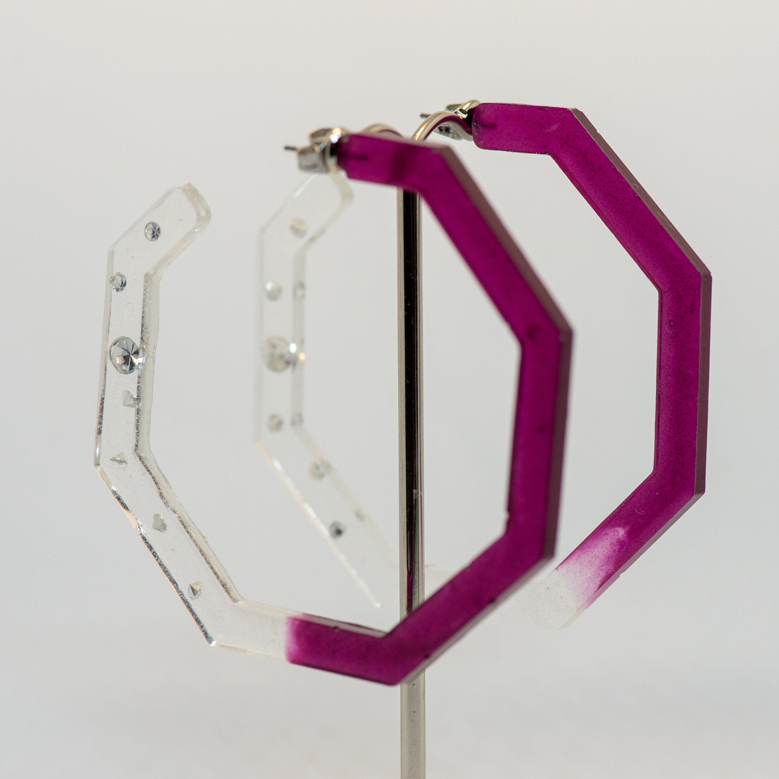 Shiraz & Sparkles | Hexagon Earrings