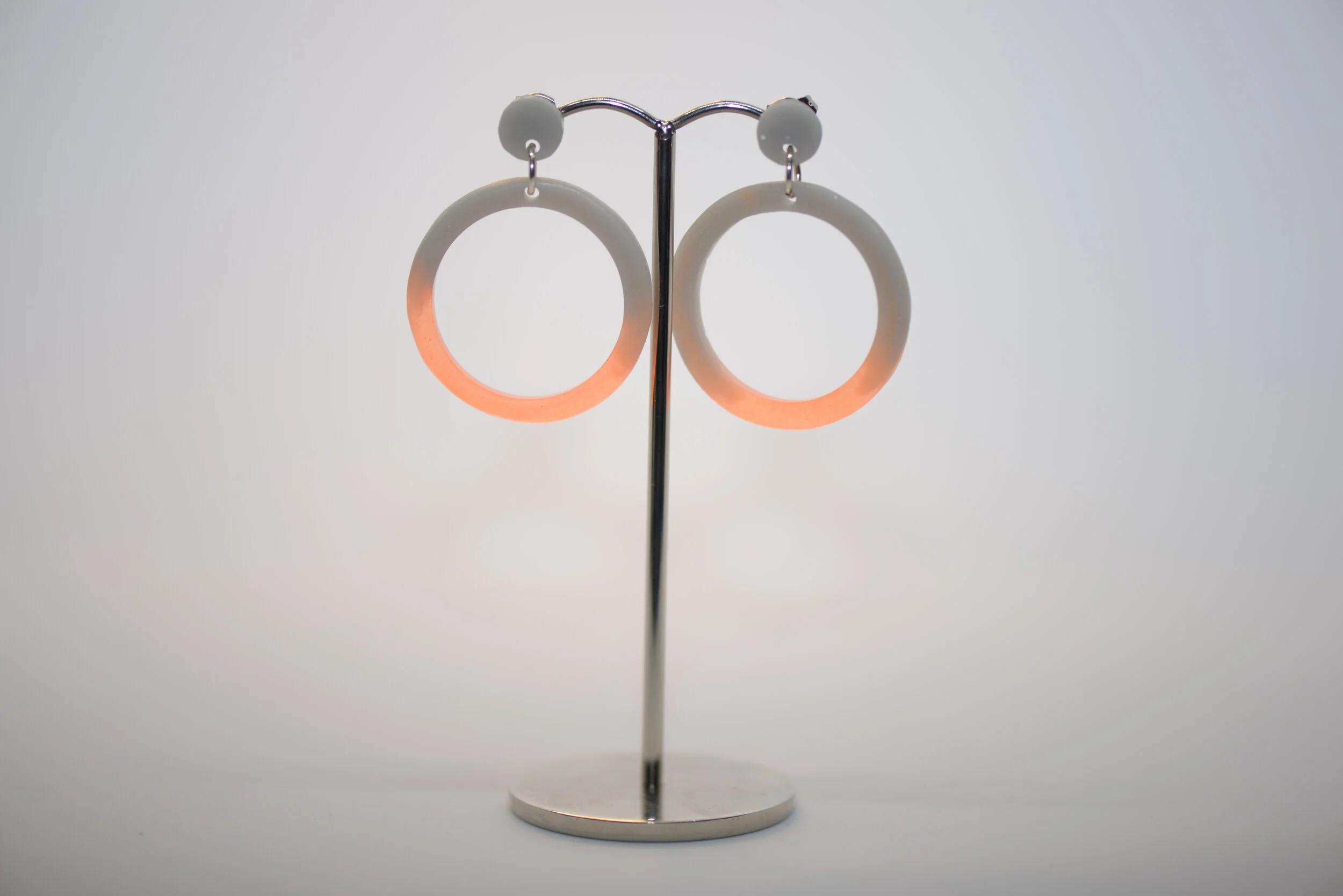 Pop Orange &amp; Grey | Delicate Circles