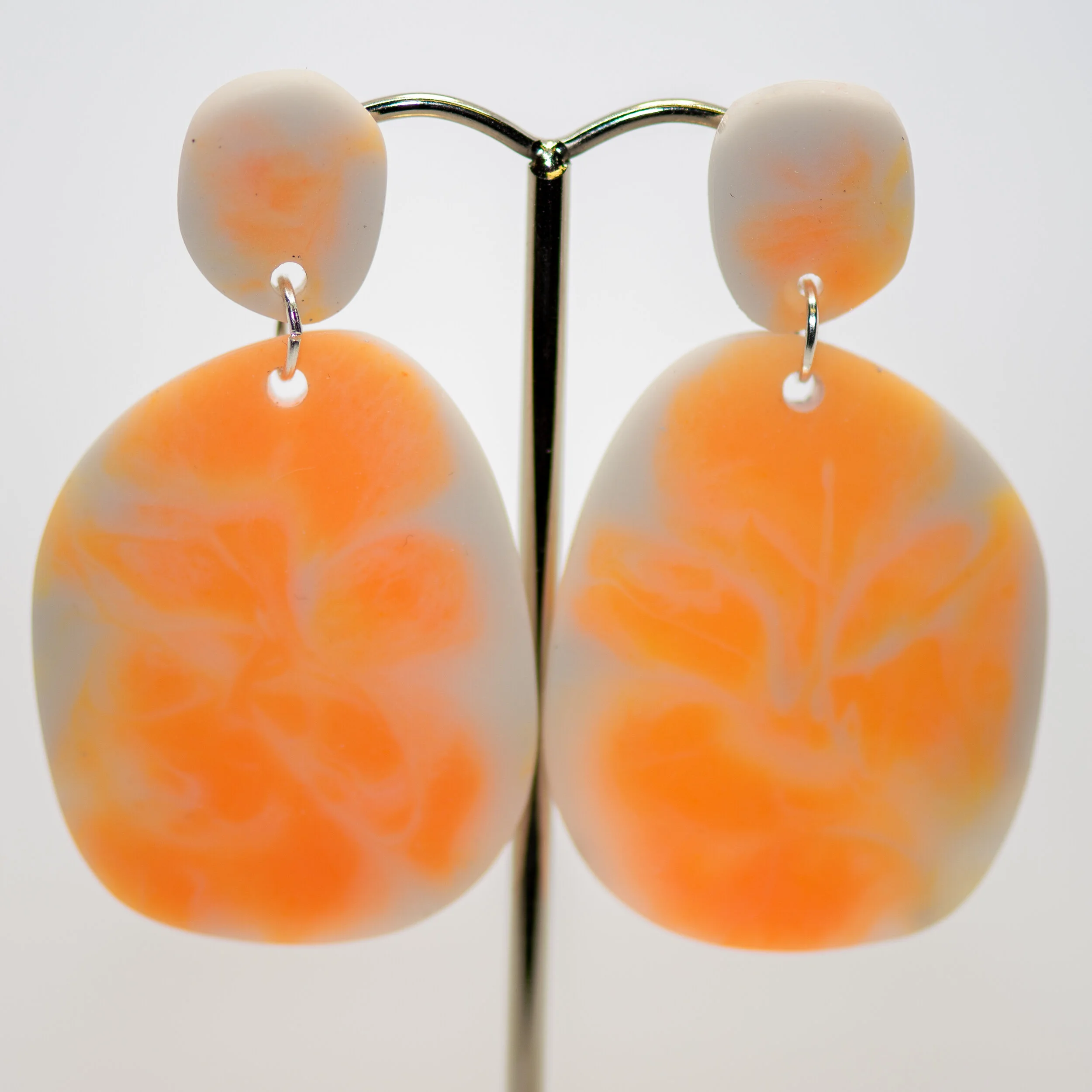 Pastel Orange and Dull Silver | Colour Slab
