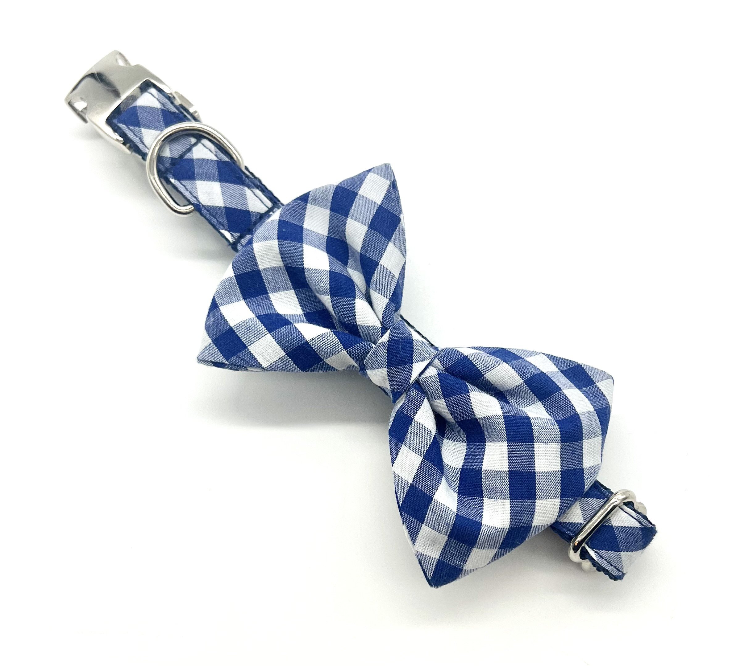 blue + white gingham bowtie collar.JPG