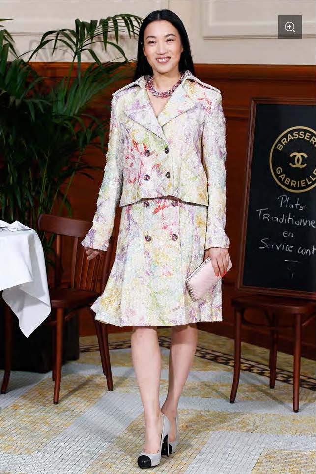 Yi Zhou attended Chanel FALL-WINTER 2015-16 READY-TO-WEAR fashion show in Paris