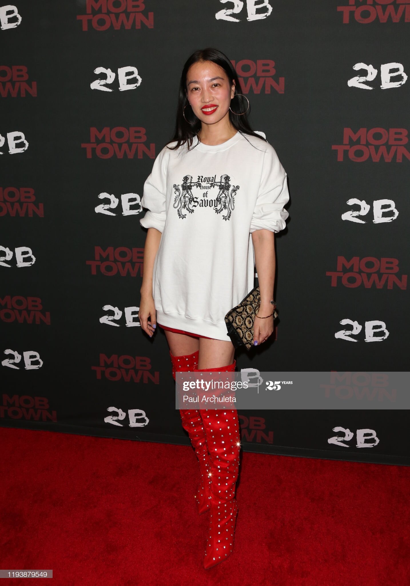 Director Yi Zhou attends the premiere of  "Mob Town" at Main Theatre At The Los  Angeles Film School on December 13,  2019 in Los Angeles, California.