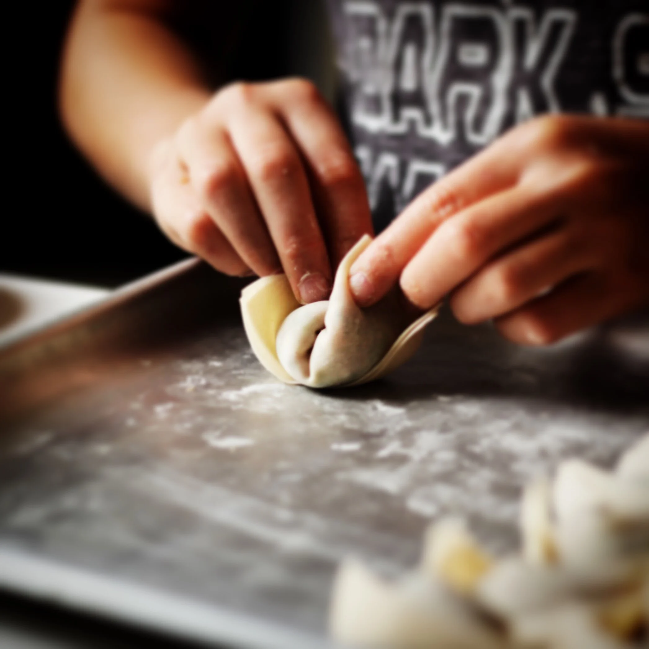 How to Wrap Big Wontons