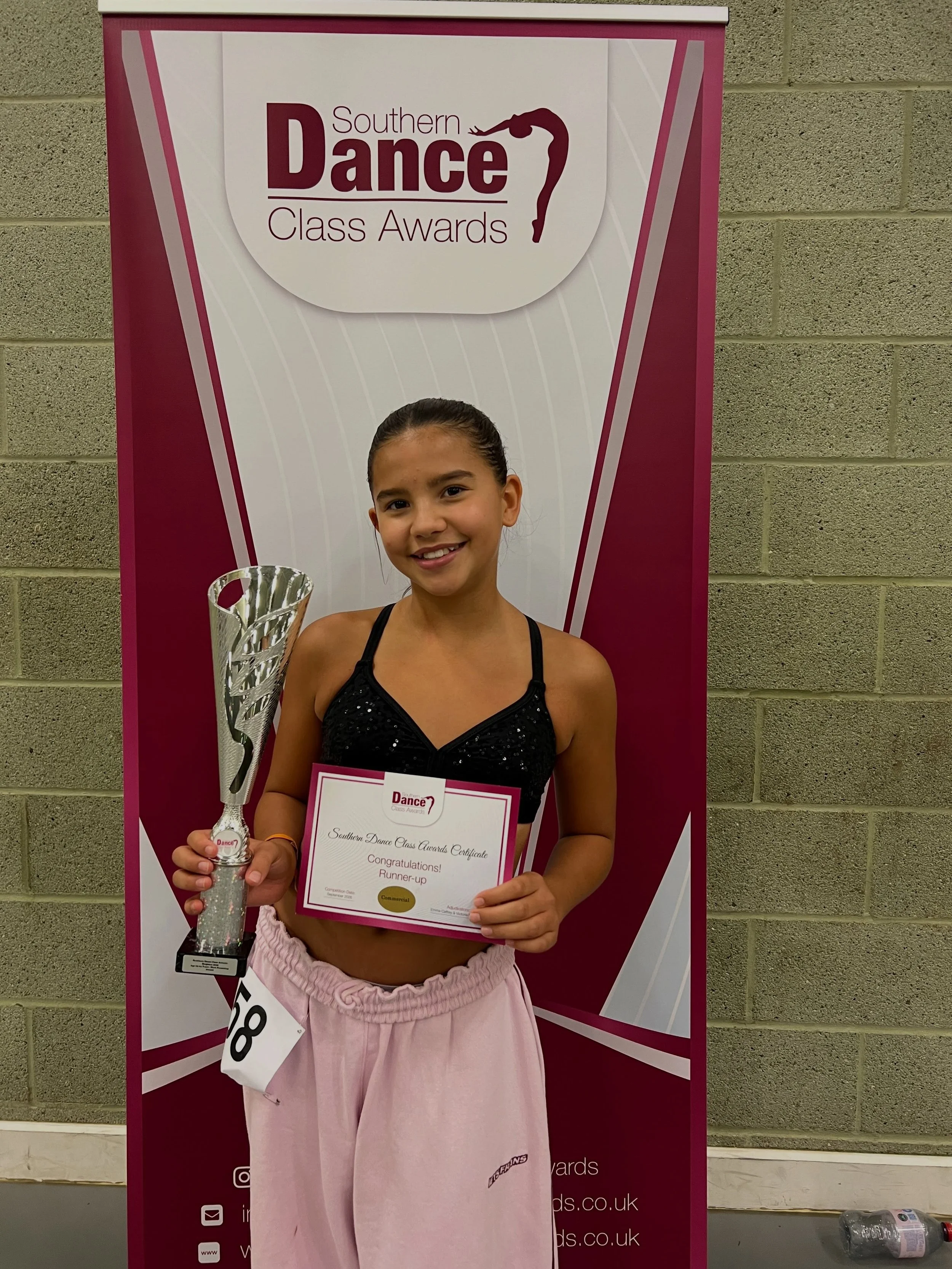Very proud of this one for getting the
🏆 &ldquo;Most Promising 13-14 year old&rdquo;
award at the @southerndanceclassawards 🙌 🙌 also 4th place in the commercial section 👟🤩

Well done Bon&rsquo;s! 

Thanks @southerndanceclassawards for a great da