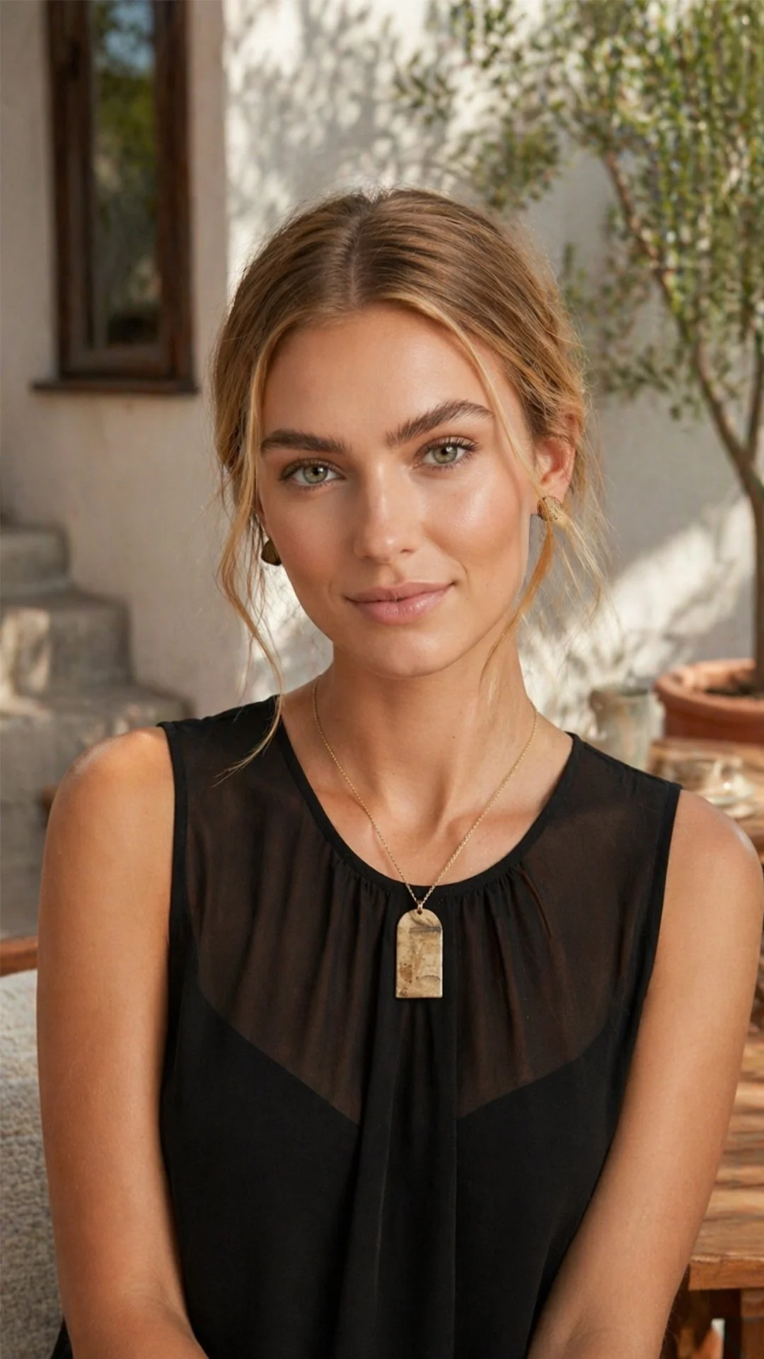 lila blusa negra conjunto reciclado frente.jpg