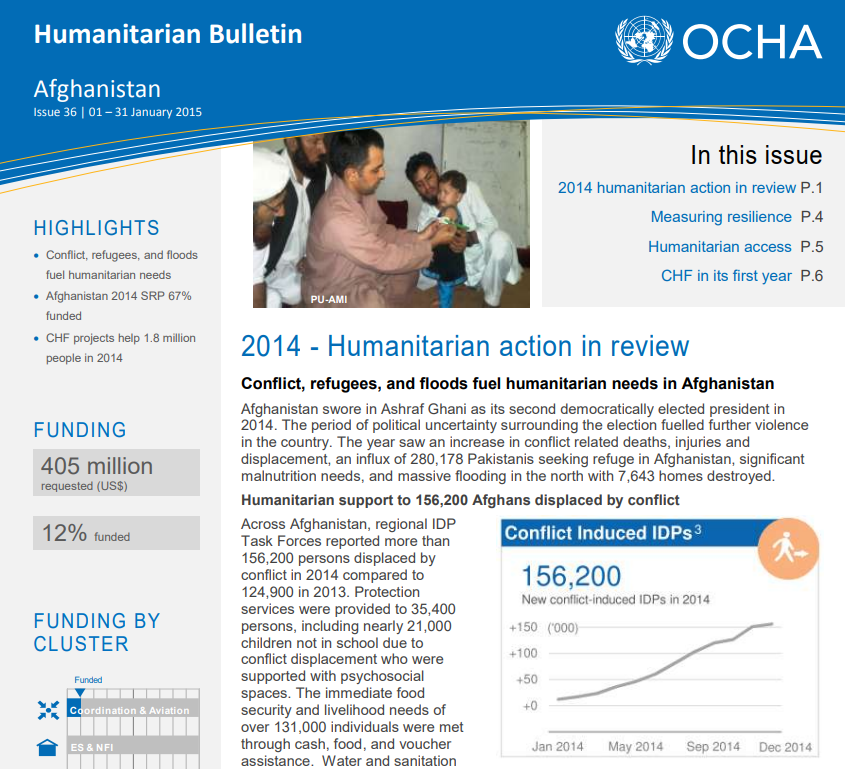 OCHA - January Afghanistan Humanitarian Bulletin