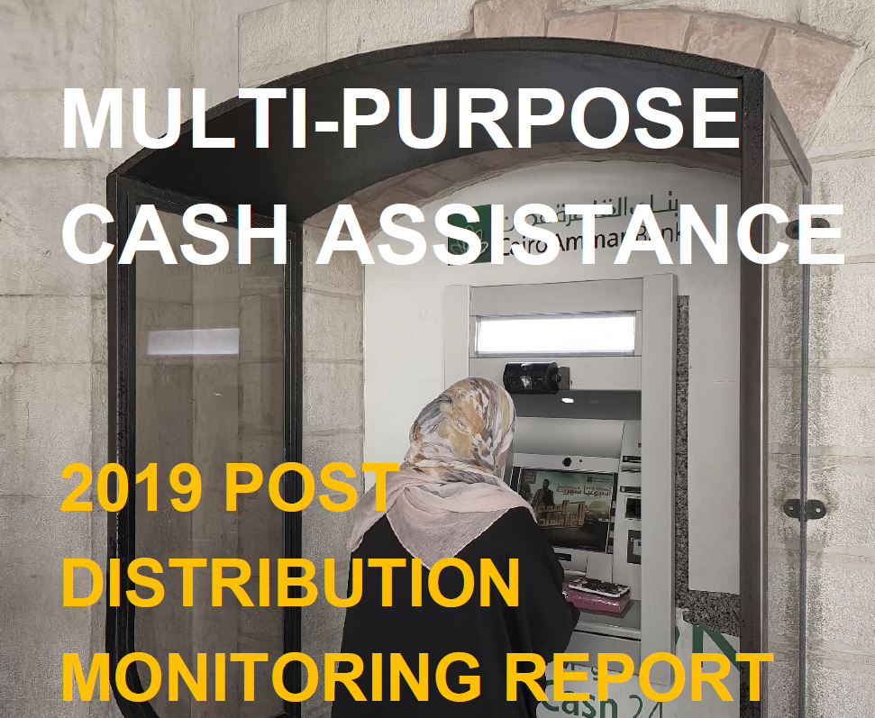 UNHCR - Multi-Purpose Cash Assistance: 2019 Post Distribution Monitoring Report 