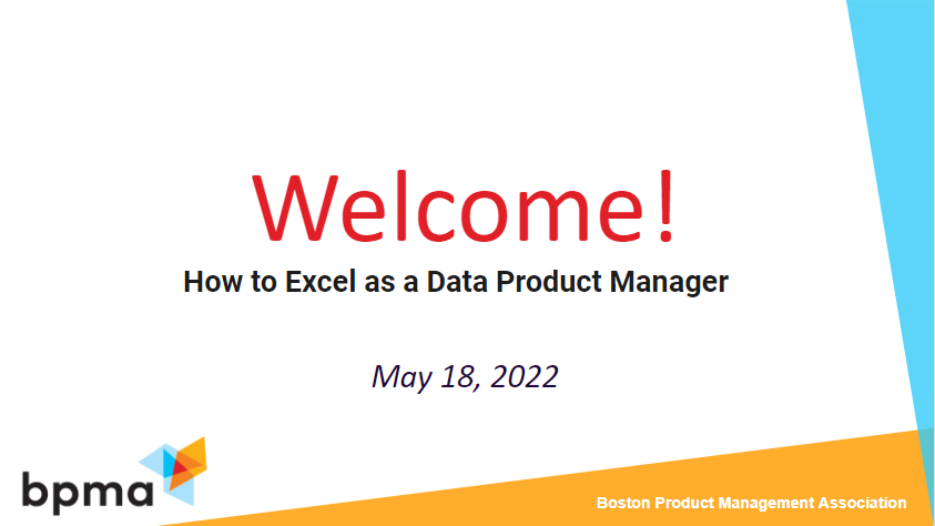 May 2022 Event | How to be a Data Product Manager