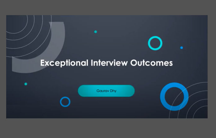 June 2022 Event | Building an Interview Roadmap for Exceptional Interview Outcomes