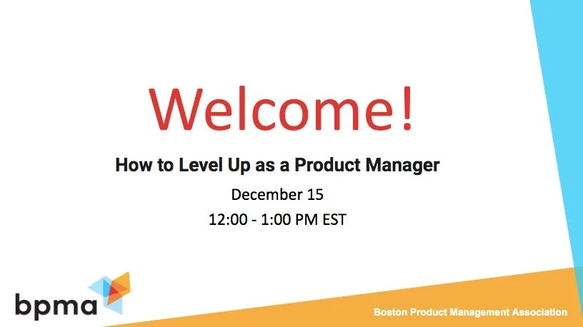 December 2022 Event | How to Level Up as a Product Manager