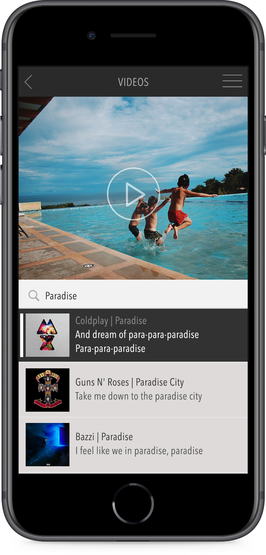Songclips can be attach to videos and photos from Photo Creator Apps.