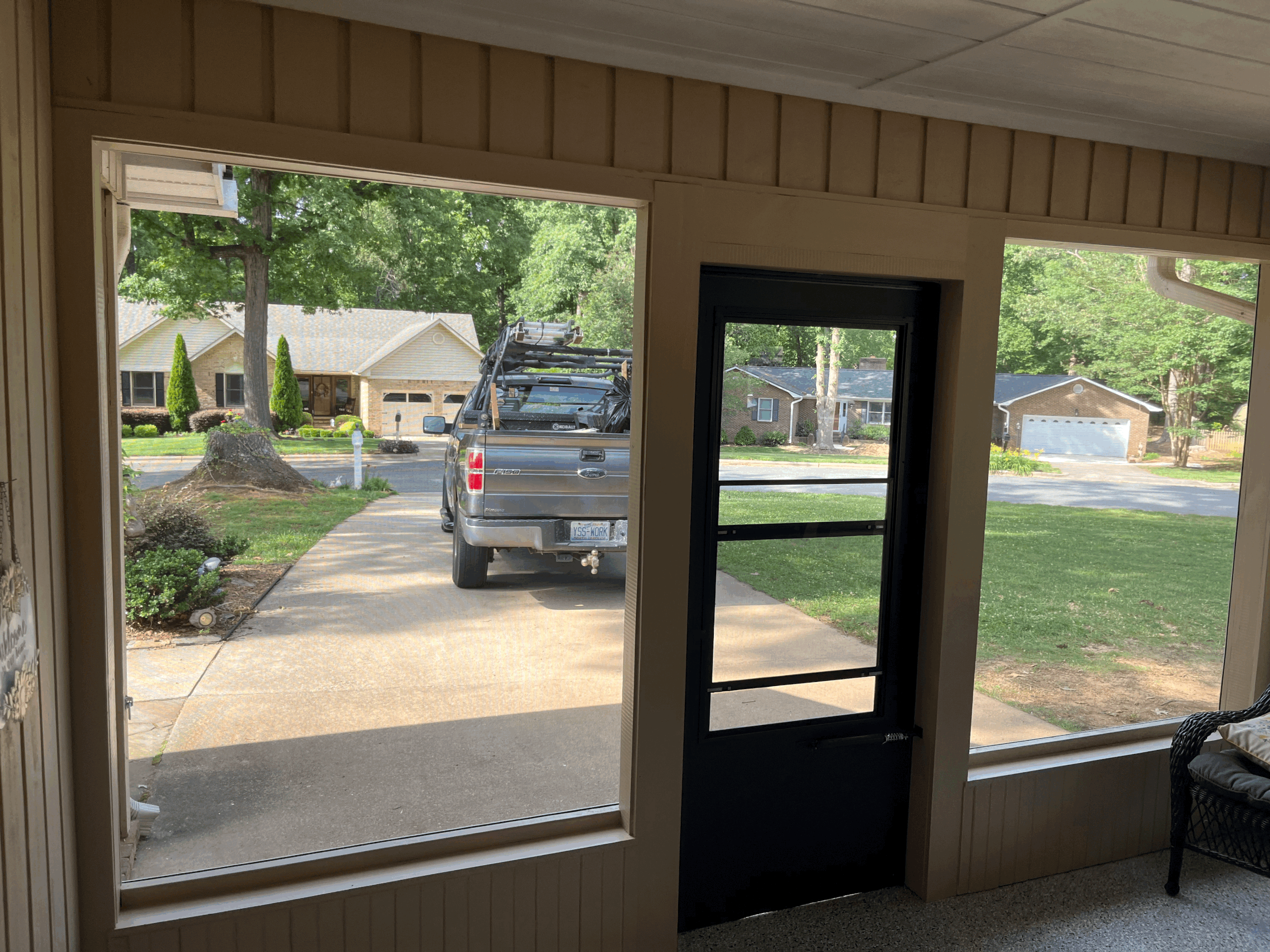 Screen Porch system  interior