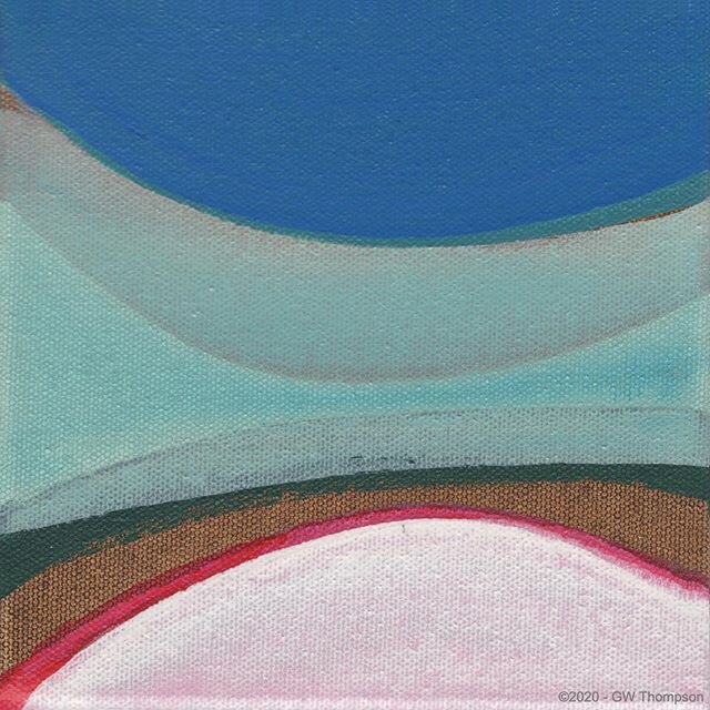 6&rdquo;x6&rdquo; series. Color Study 11, acrylic on canvas. &copy;️2020.
@georgewthompson #dailypainting