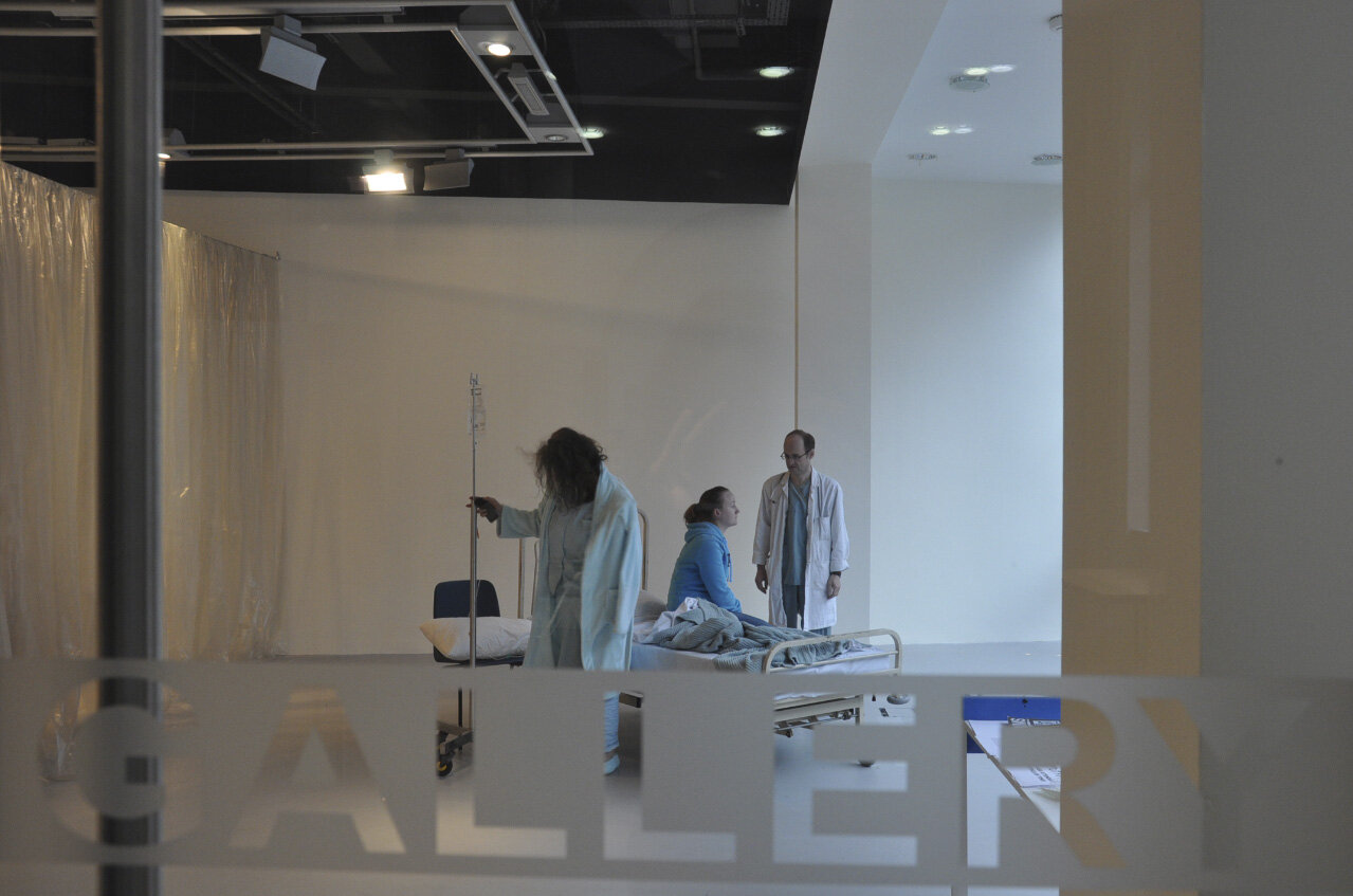 Ciara McMahon_Liminality_installation shot of time donation change over_performative participatory installation_NCAD_2010_photo by Susan Walsh.jpg