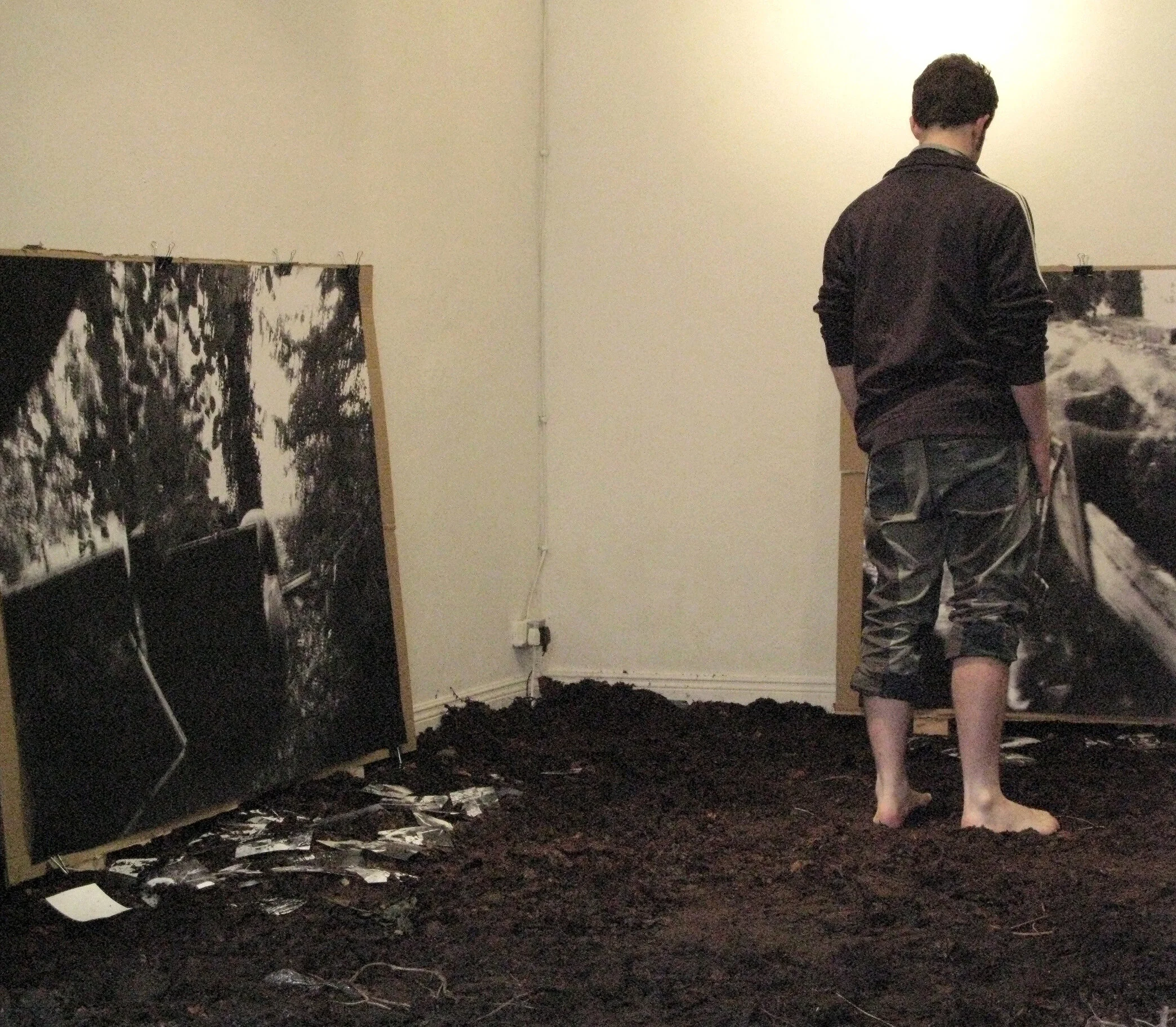 Detruis Space_installation shot with participant 2_2010_garden compost audio recordings digital prints_the Joinery Gallery_ Ciara McMahon.jpg