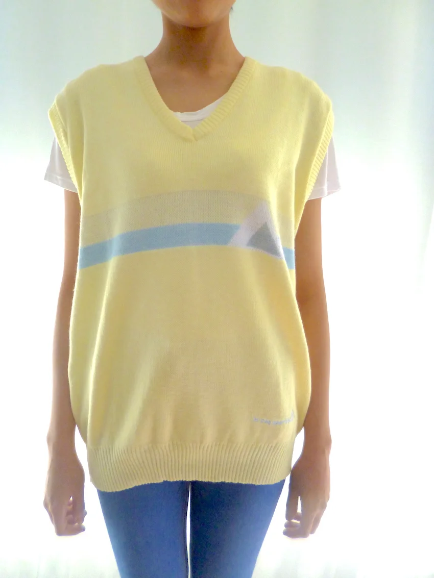 #5SS LE COQ LEMON KNIT TANK FRONT CLOSER.JPG
